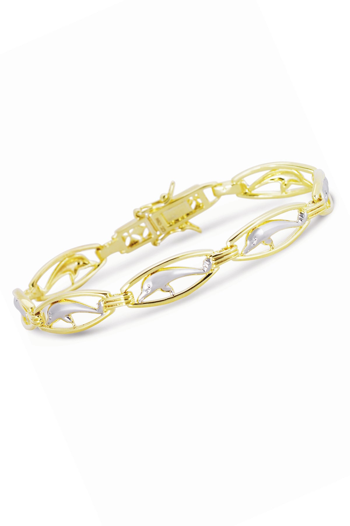 Fabienne Dolphin Circle Link Last Pair Bracelet GENEVIVE
