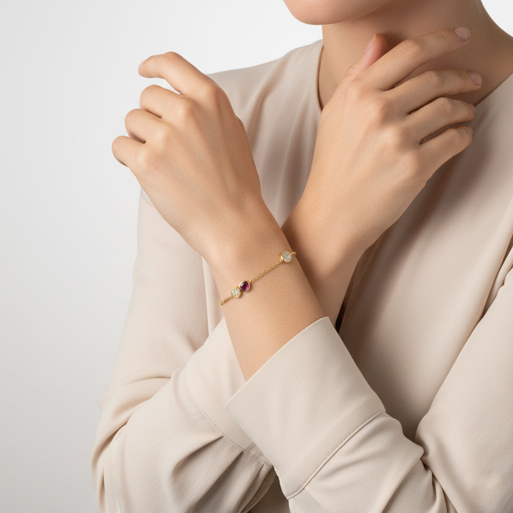 Dominique Cocktail Gem Bracelet GENEVIVE