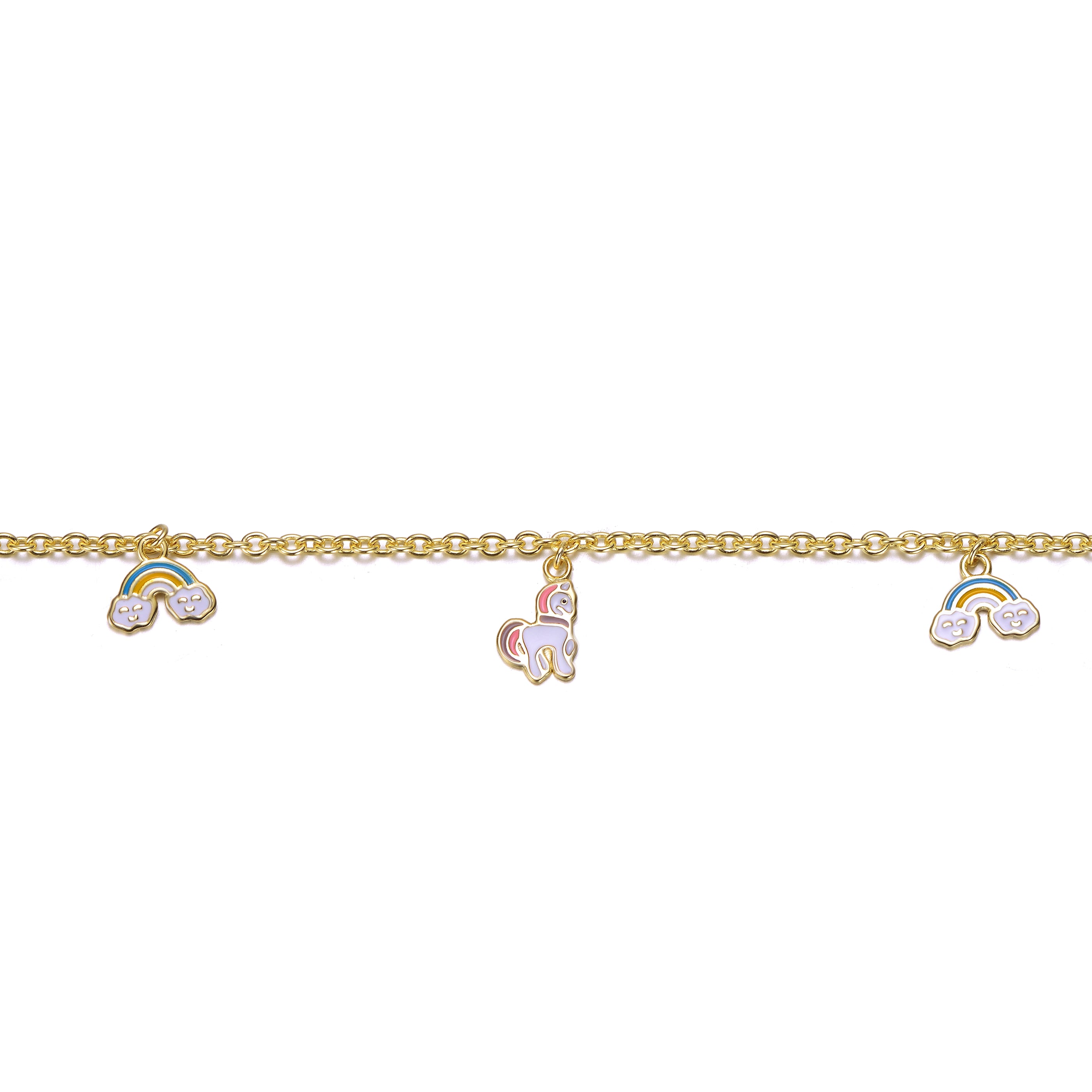 Ariana Rainbow and Horse Charm Bracelet GENEVIVE