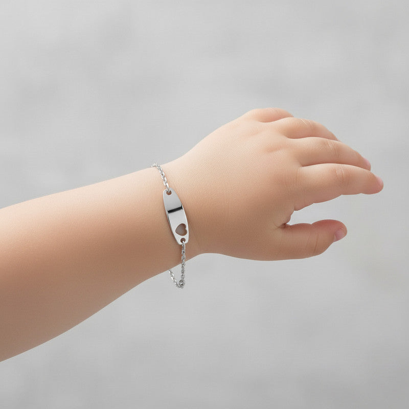 Ariana Minimalist Heart Plate Bracelet Genevive