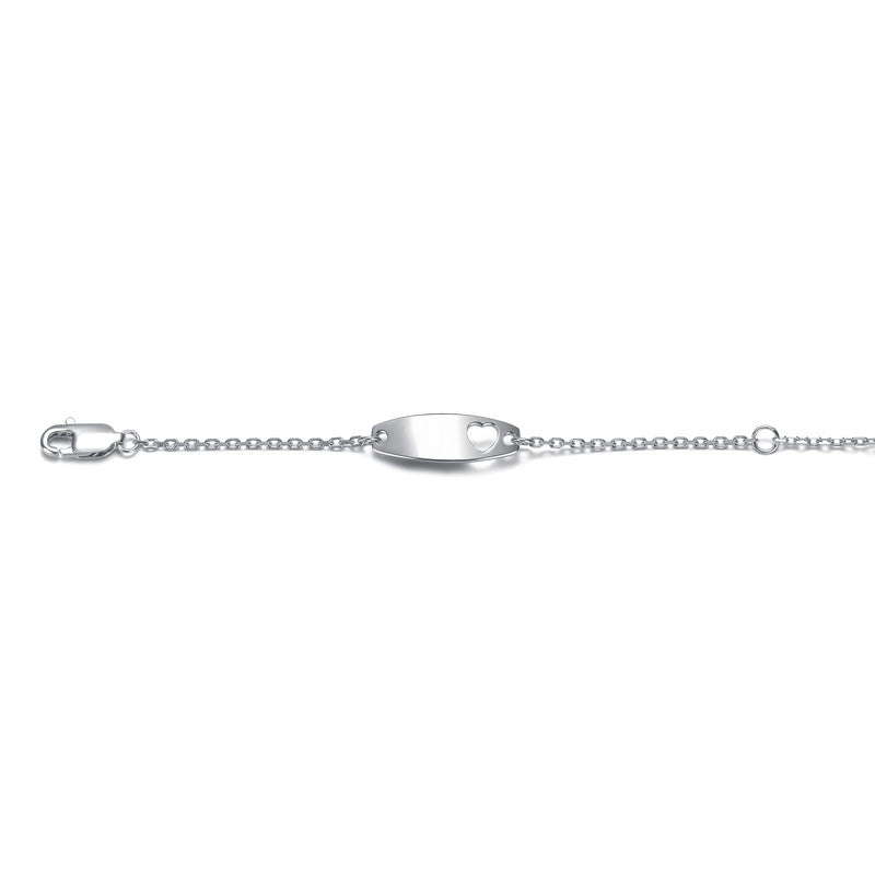 Ariana Minimalist Heart Plate Bracelet Genevive