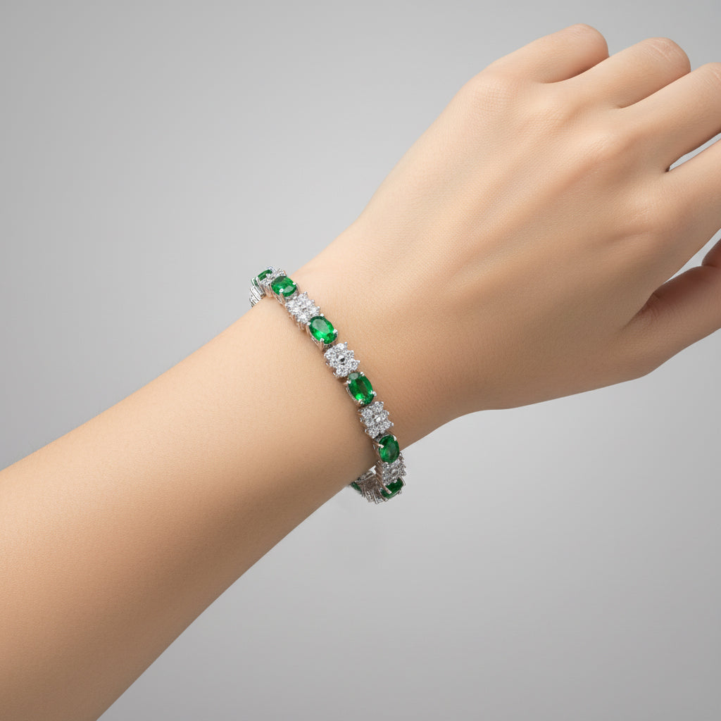 Alsace Silver CZ Bracelet GENEVIVE