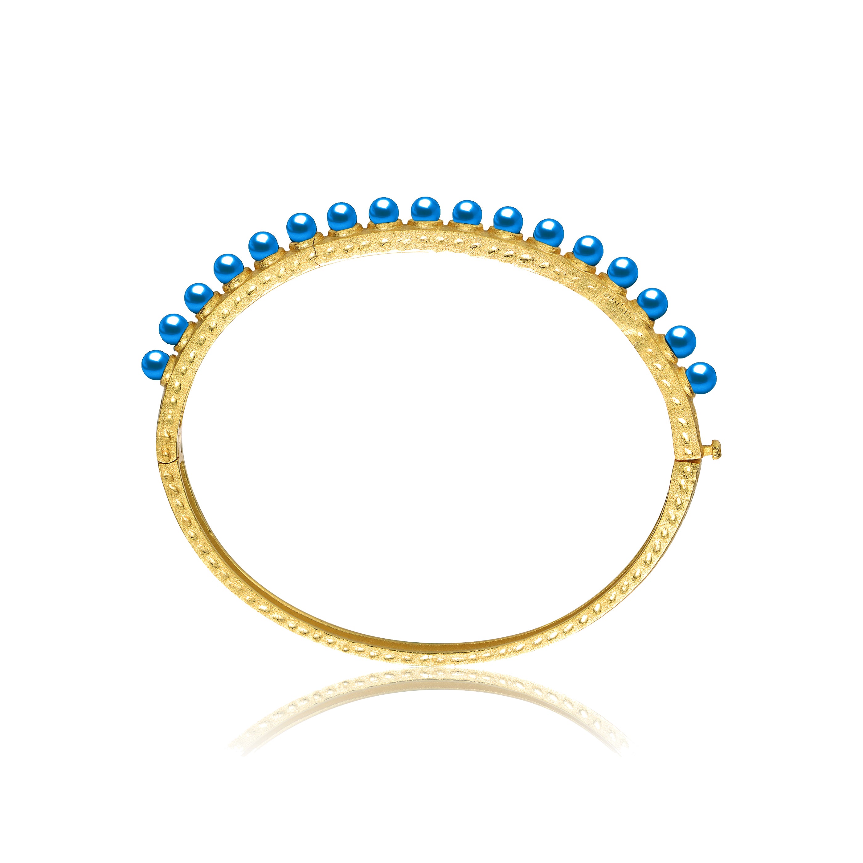 Delphine Couture Pearl Bangle Bracelet GENEVIVE