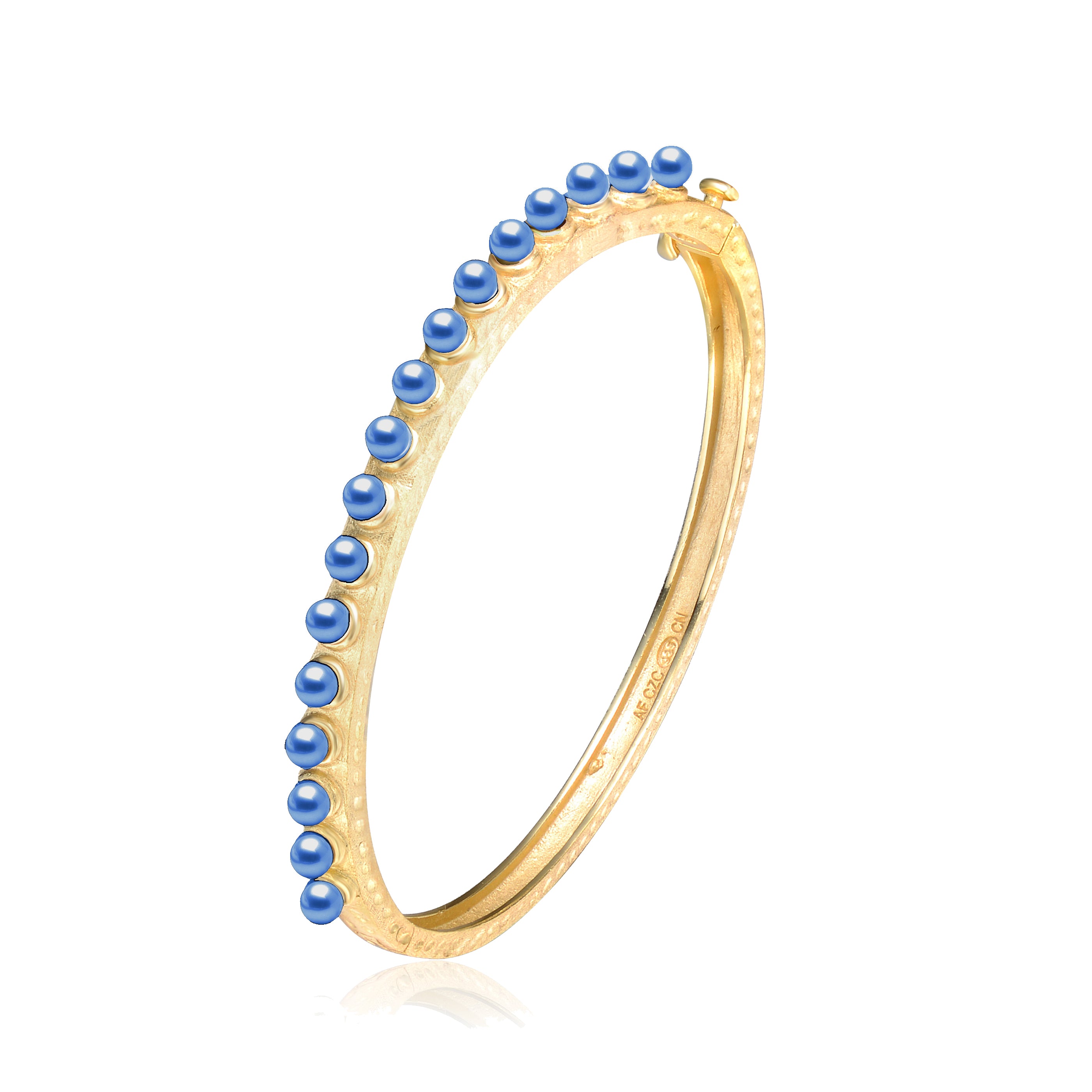 Delphine Couture Pearl Bangle Bracelet GENEVIVE