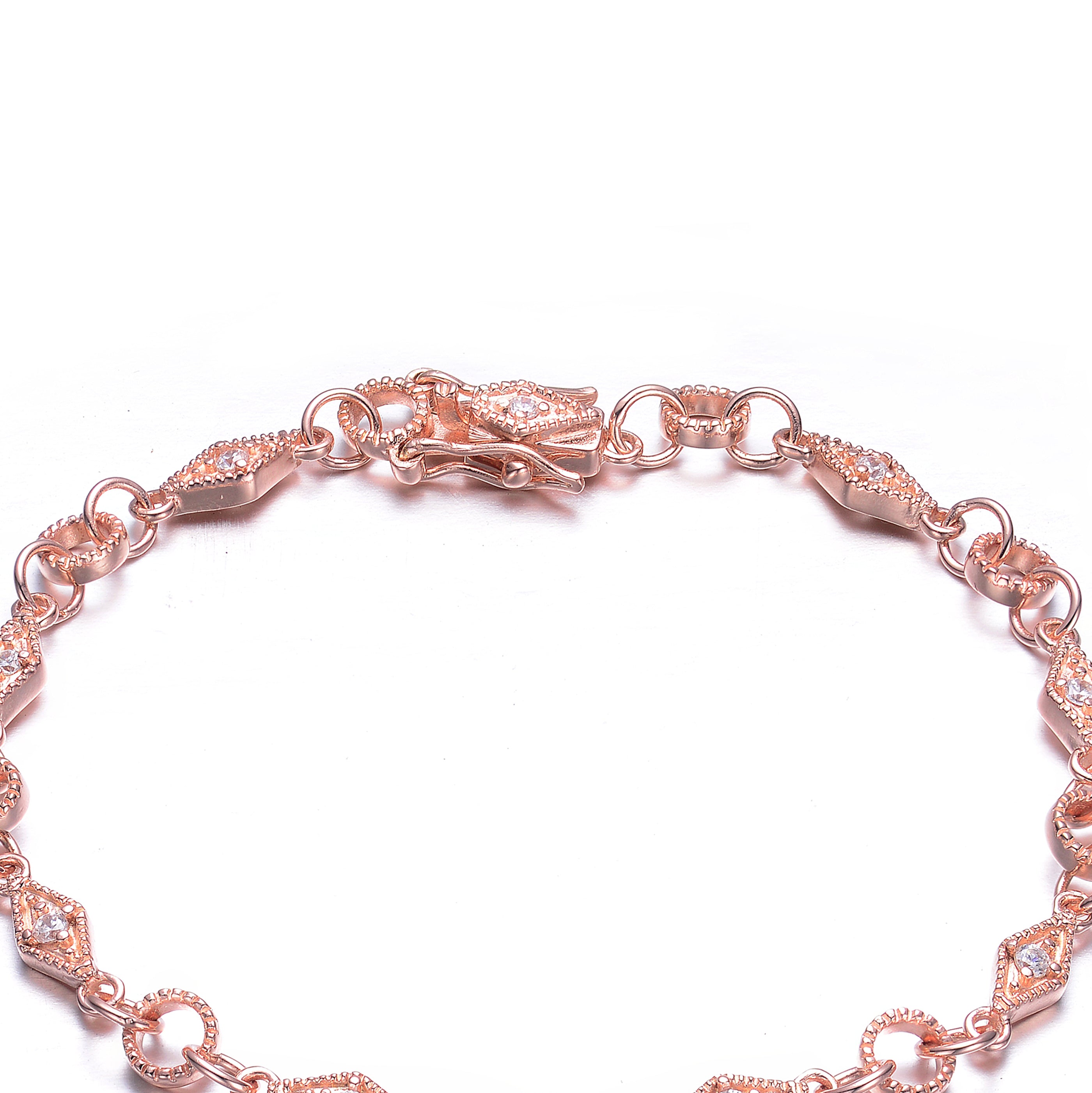 Eloise Tiny Shape Link Bracelet GENEVIVE