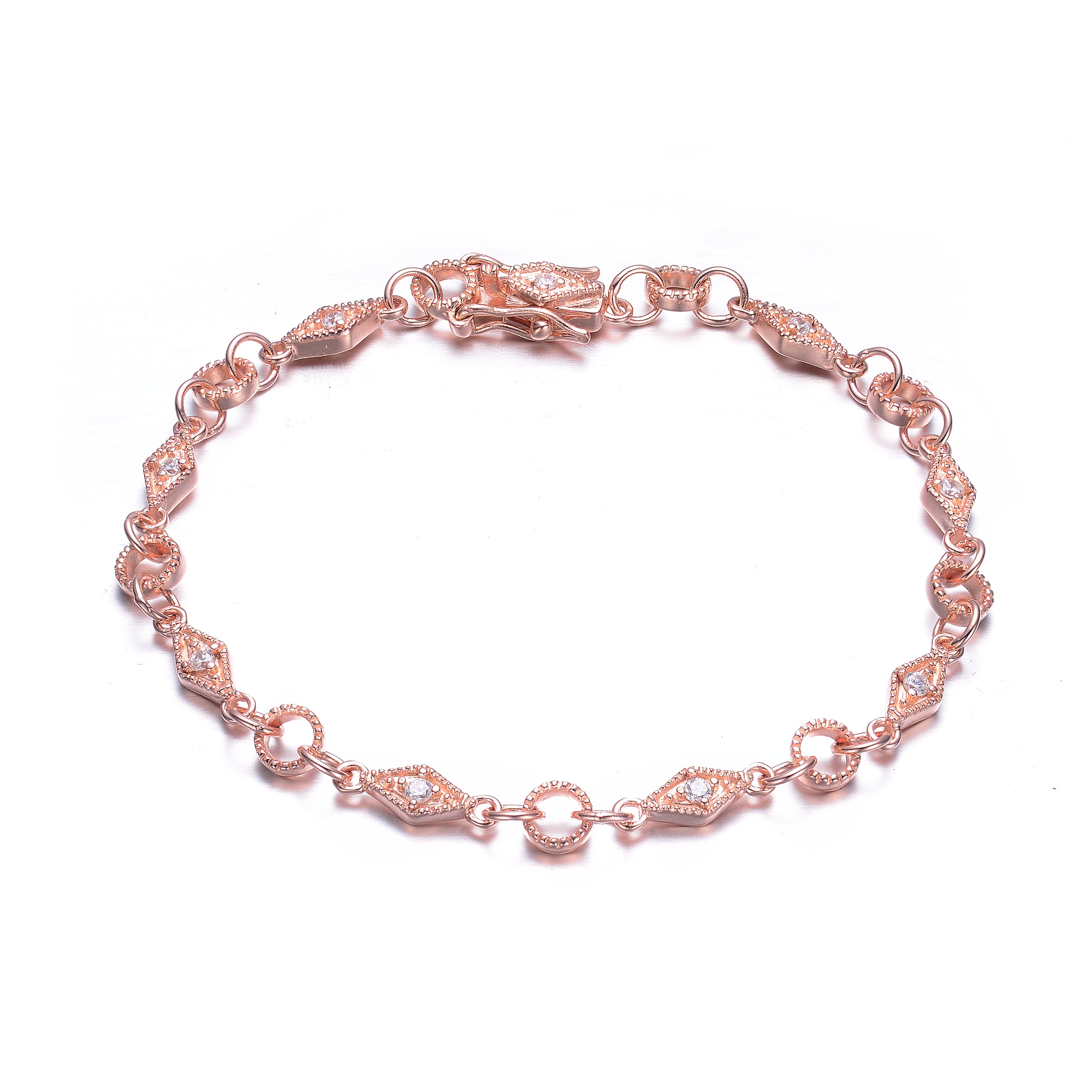Eloise Tiny Shape Link Bracelet GENEVIVE