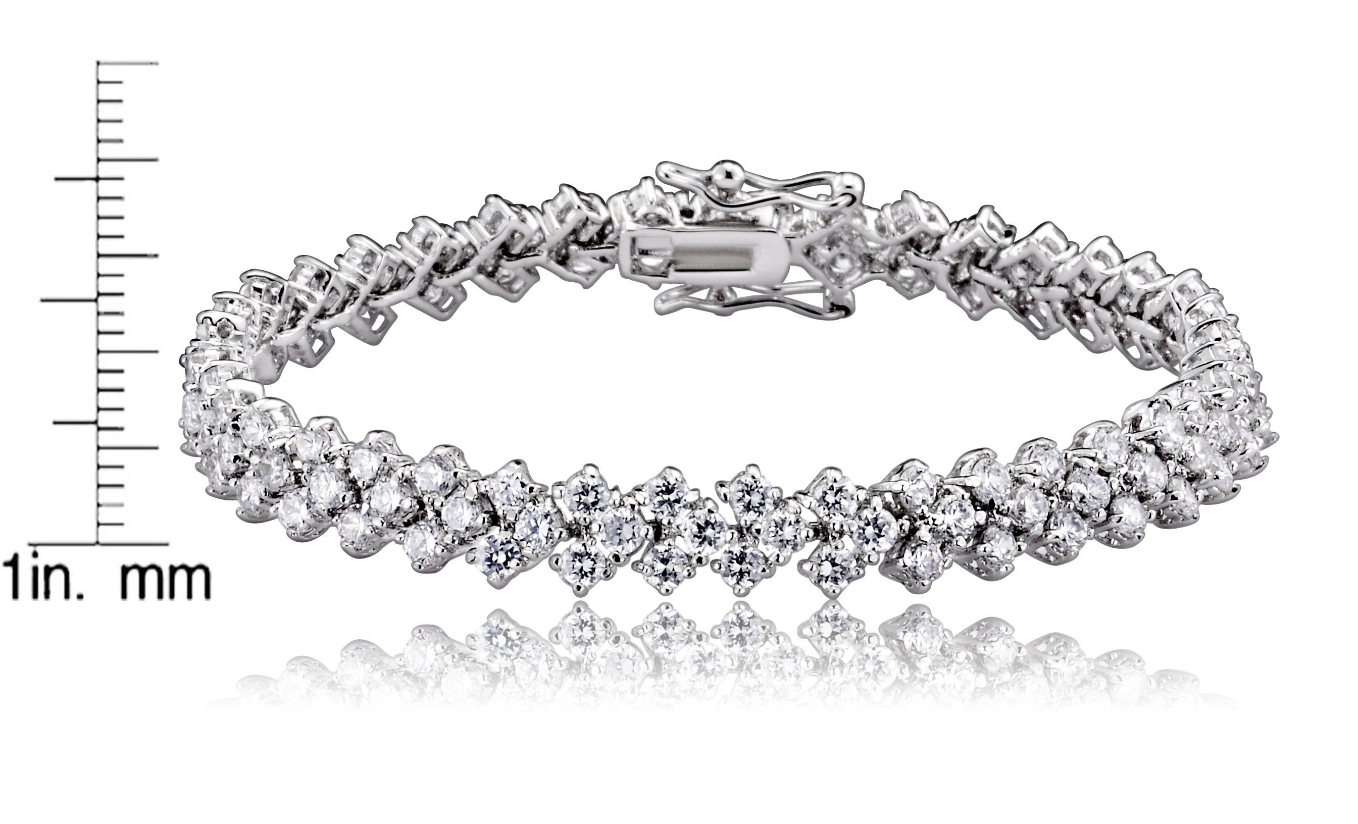 Natalie Three Row Tennis Bracelet GENEVIVE