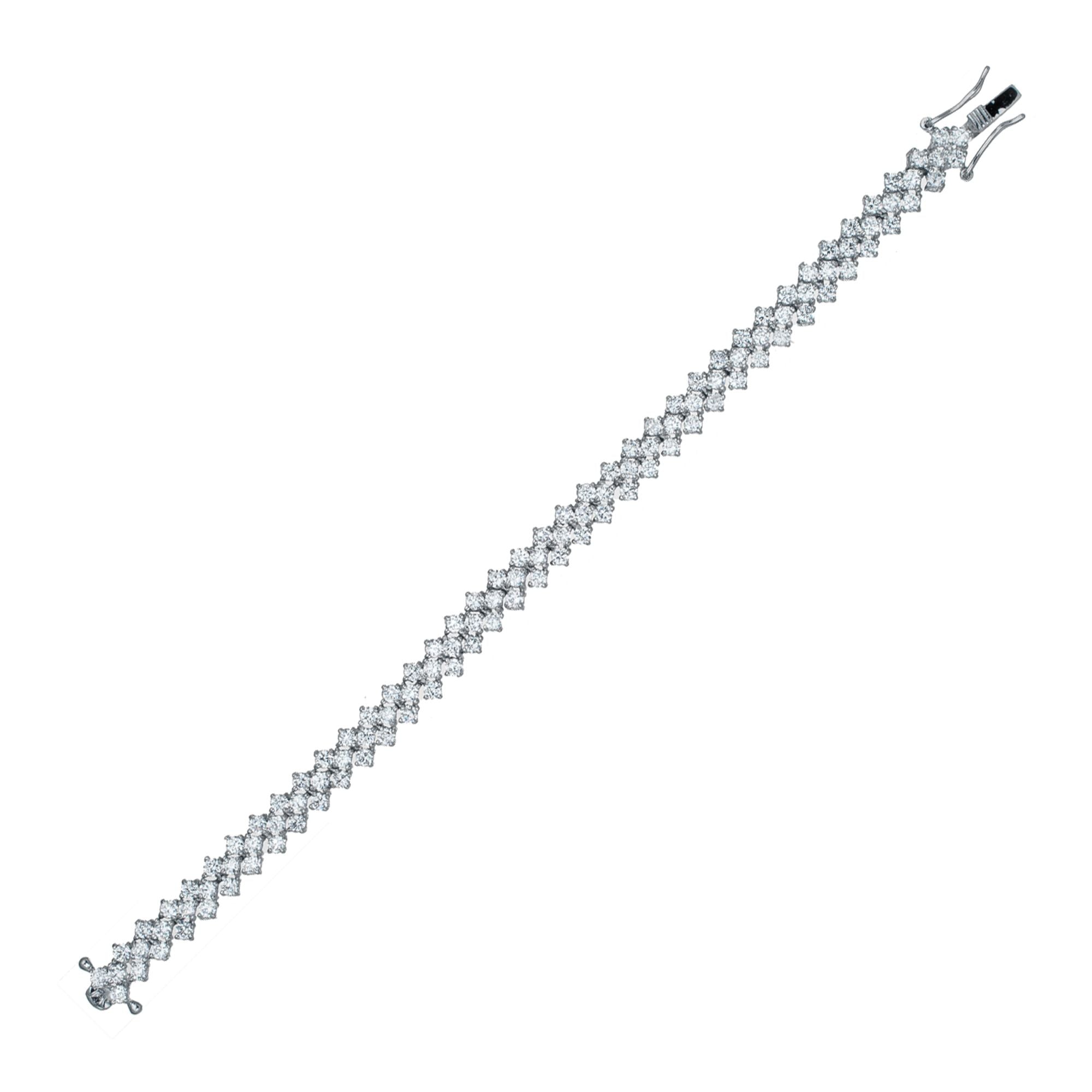 Natalie Three Row Tennis Bracelet GENEVIVE