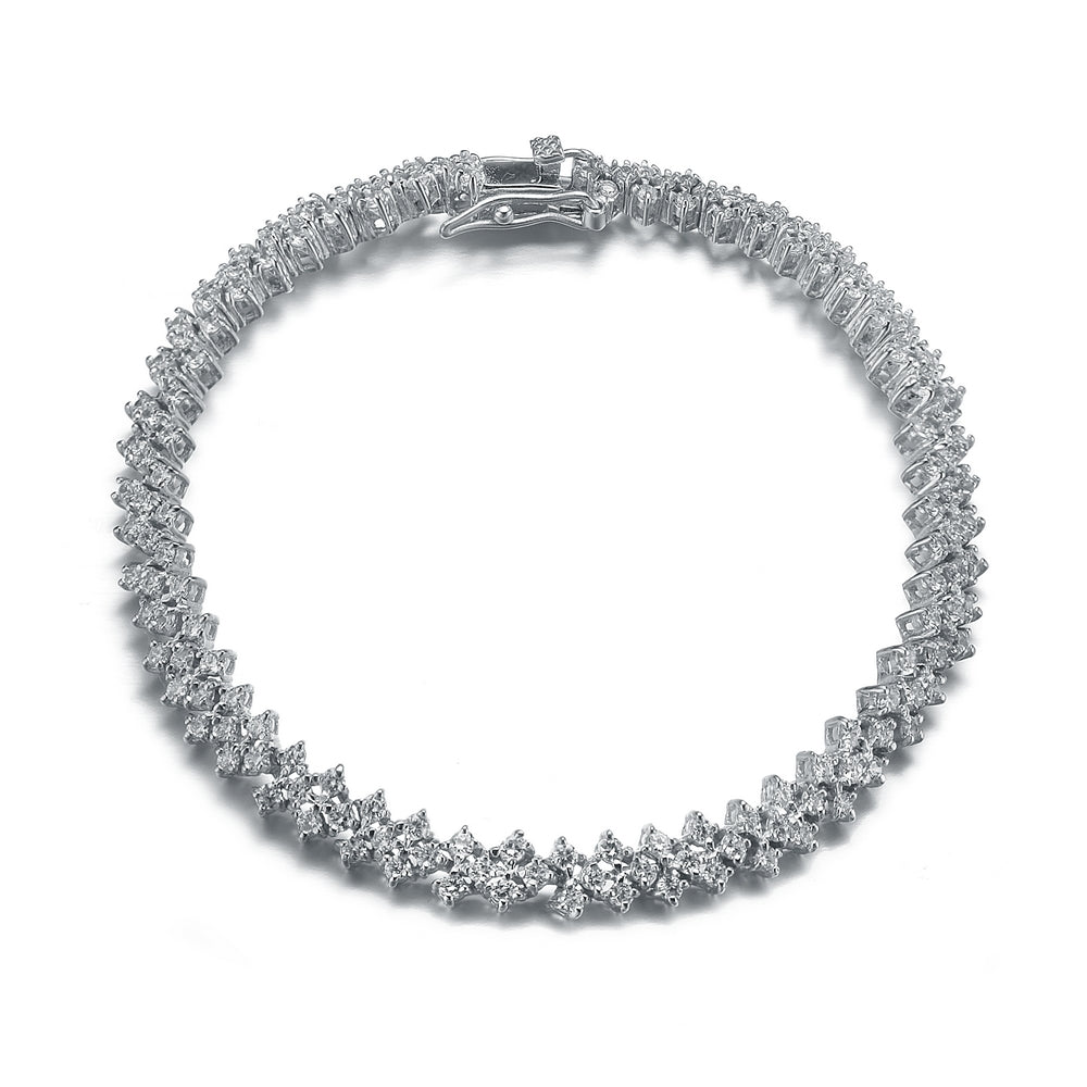 Natalie Three Row Tennis Bracelet GENEVIVE