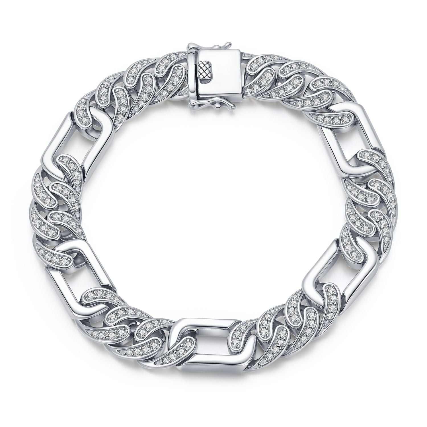 Belleville Chunky Triple Chain Statement Bracelet Genevive