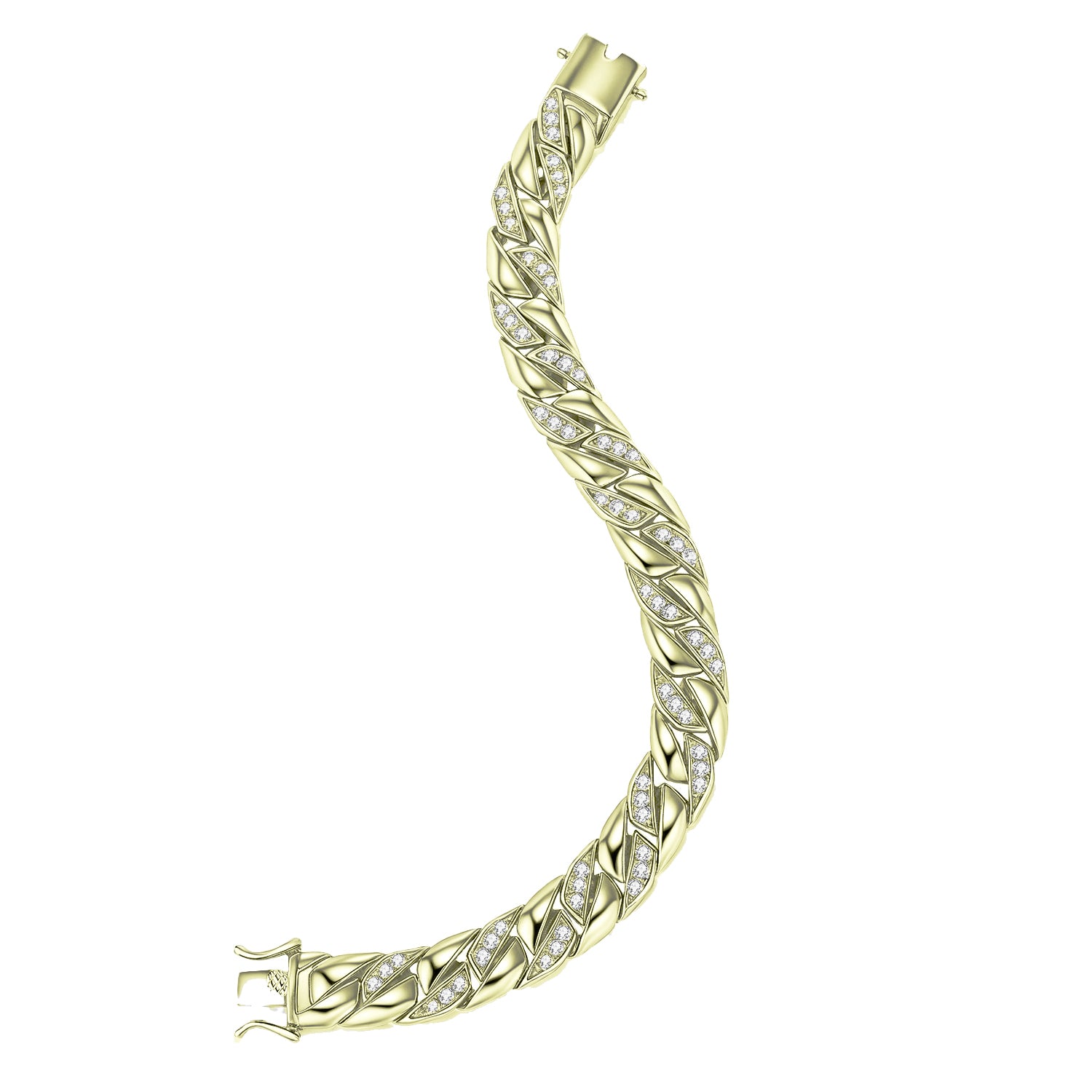 Belleville Chunky Close Knit Chain Statement Bracelet Genevive