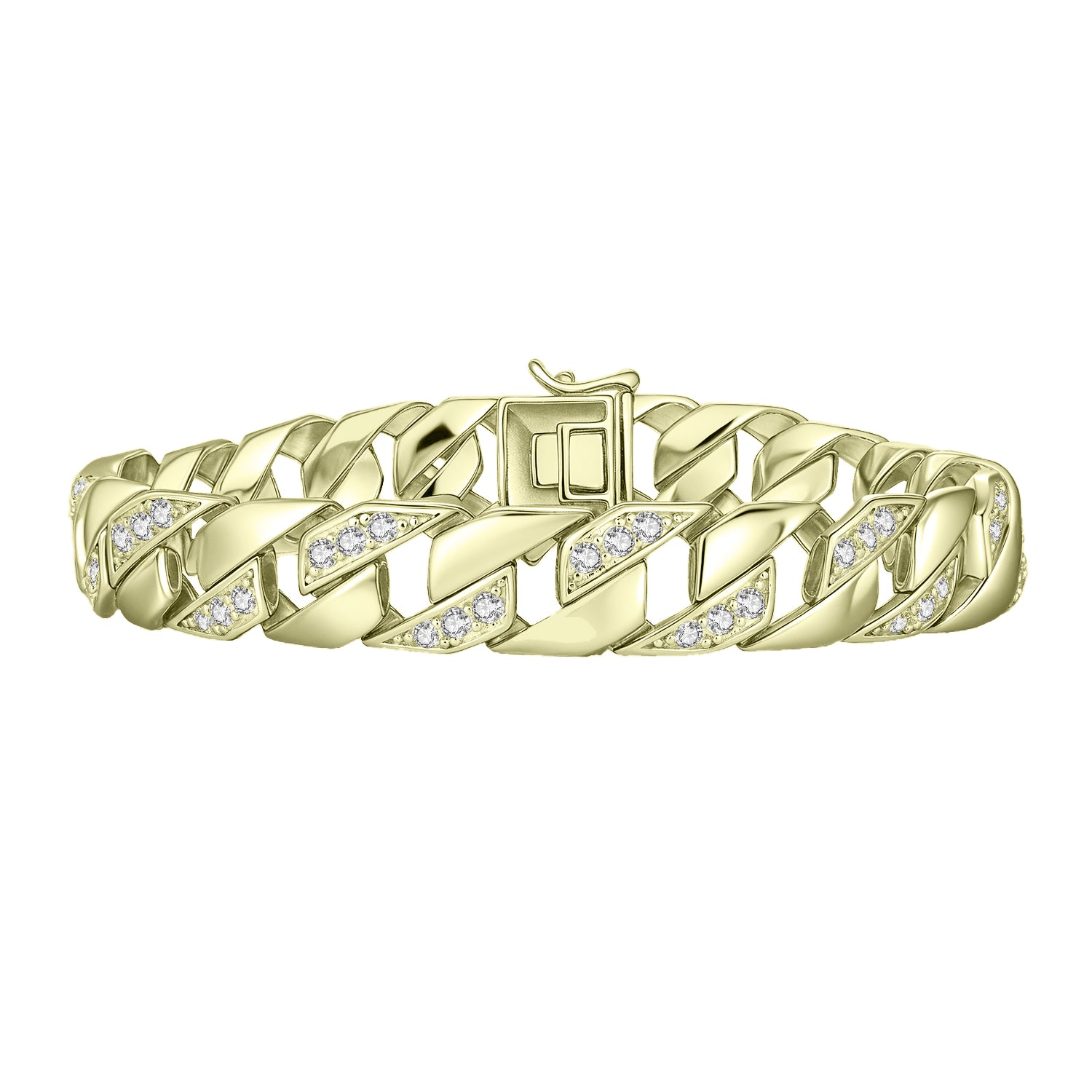Belleville Chunky Close Knit Chain Statement Bracelet Genevive