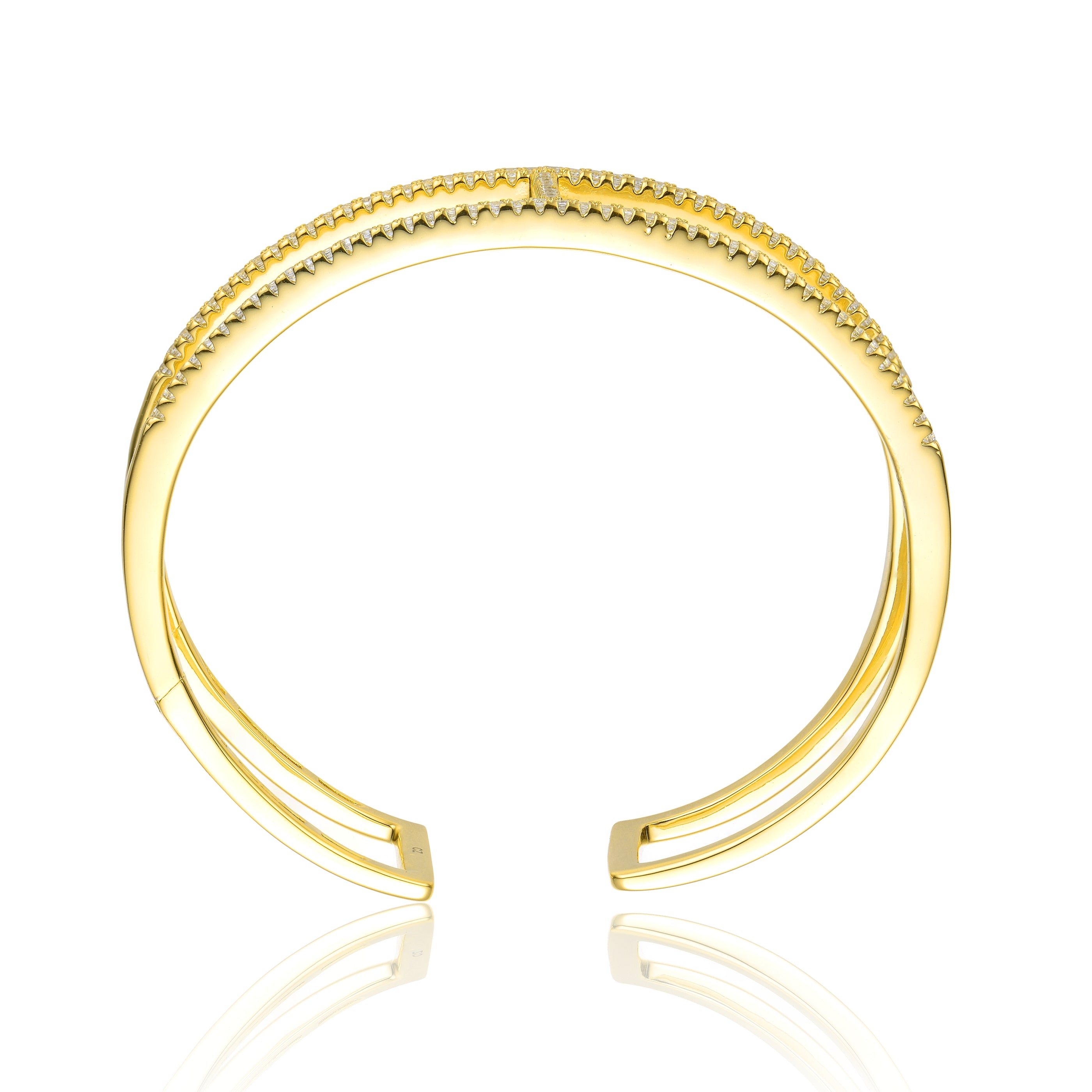 Marguerite 2-Row Cuff Bracelet GENEVIVE