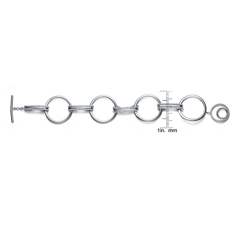 Isabelle Circle Micro Pave Bracelet GENEVIVE