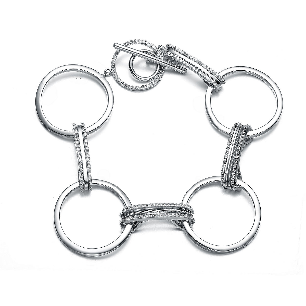 Isabelle Circle Micro Pave Bracelet GENEVIVE