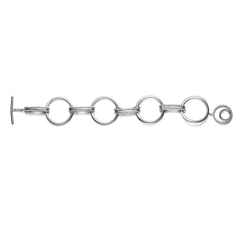 Isabelle Circle Micro Pave Bracelet GENEVIVE