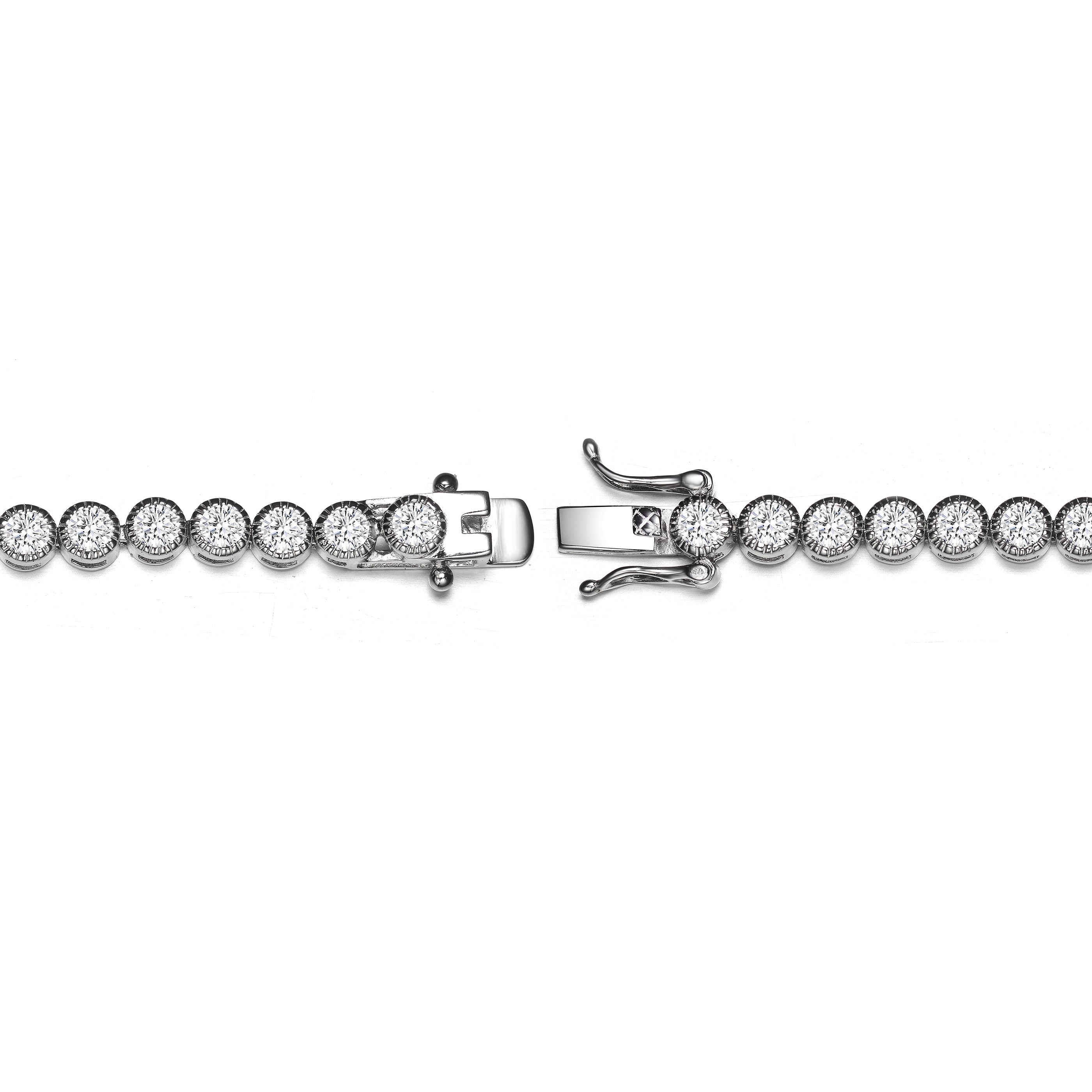 Louise Milgrain Bezel Tennis Bracelet GENEVIVE