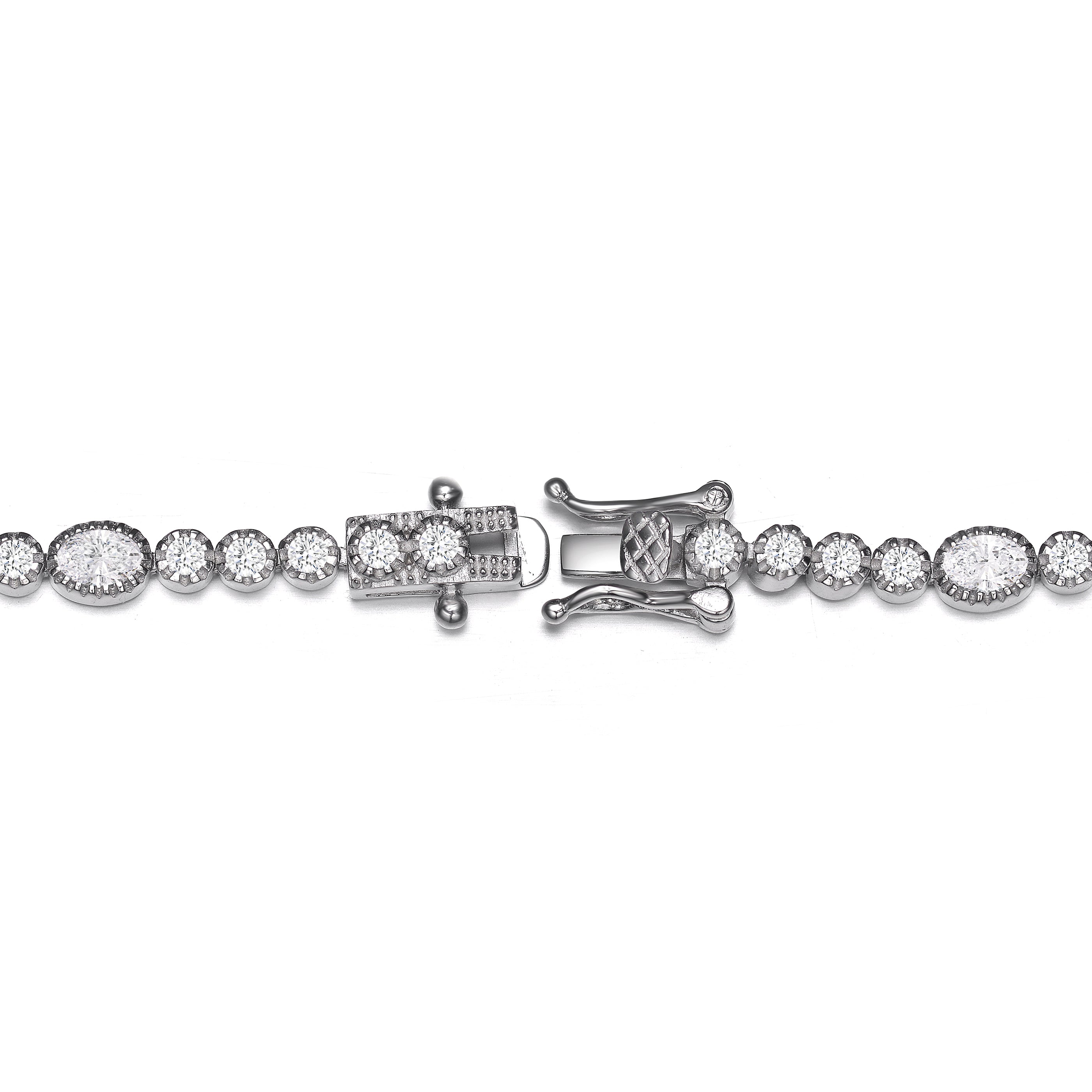 Marie Bezel Set Tennis Bracelet GENEVIVE