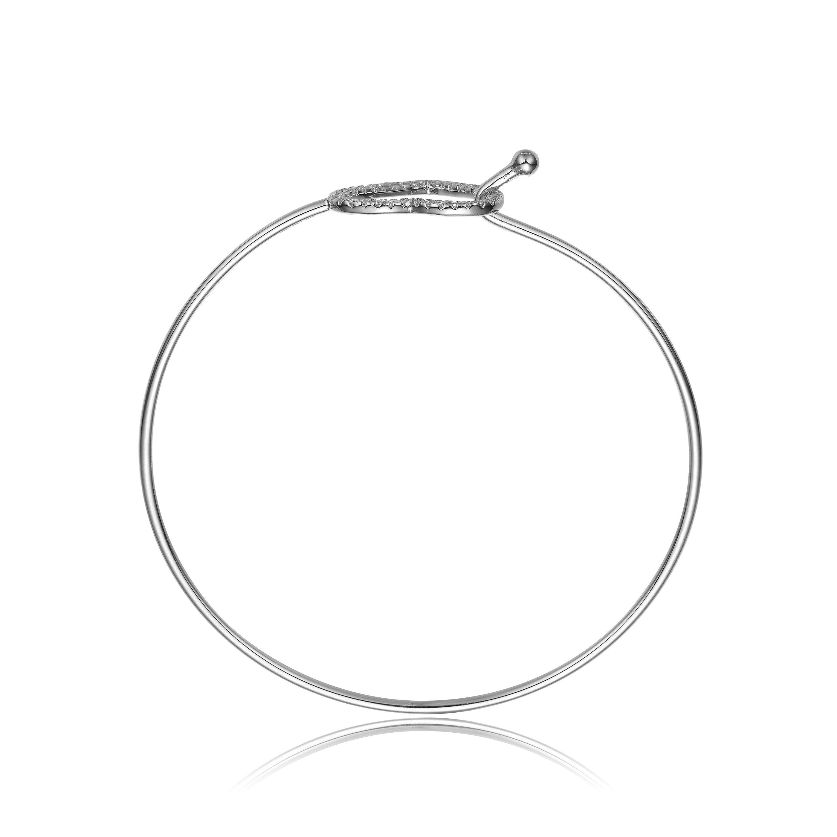 Raquelle Heart Clasp Bangle GENEVIVE