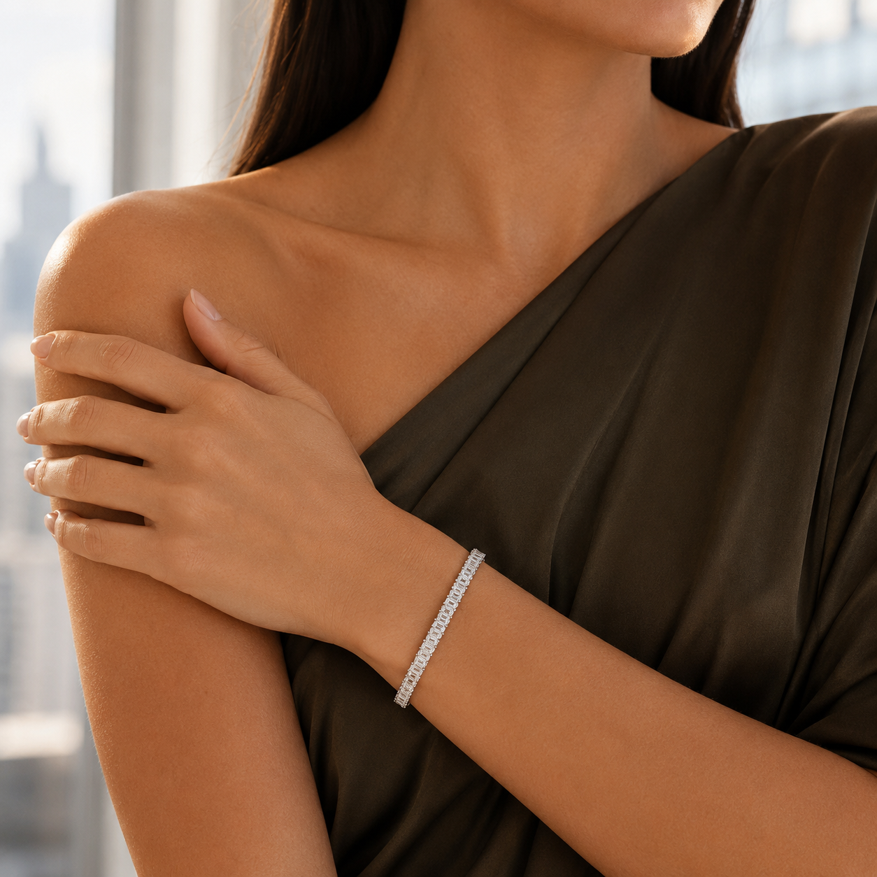 Colette Row Tennis Bracelet GENEVIVE