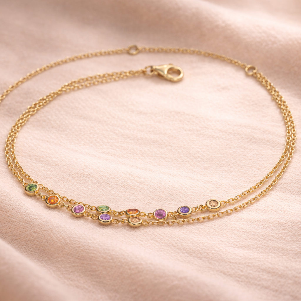 Daphne Couture Adjustable Length Anklet GENEVIVE