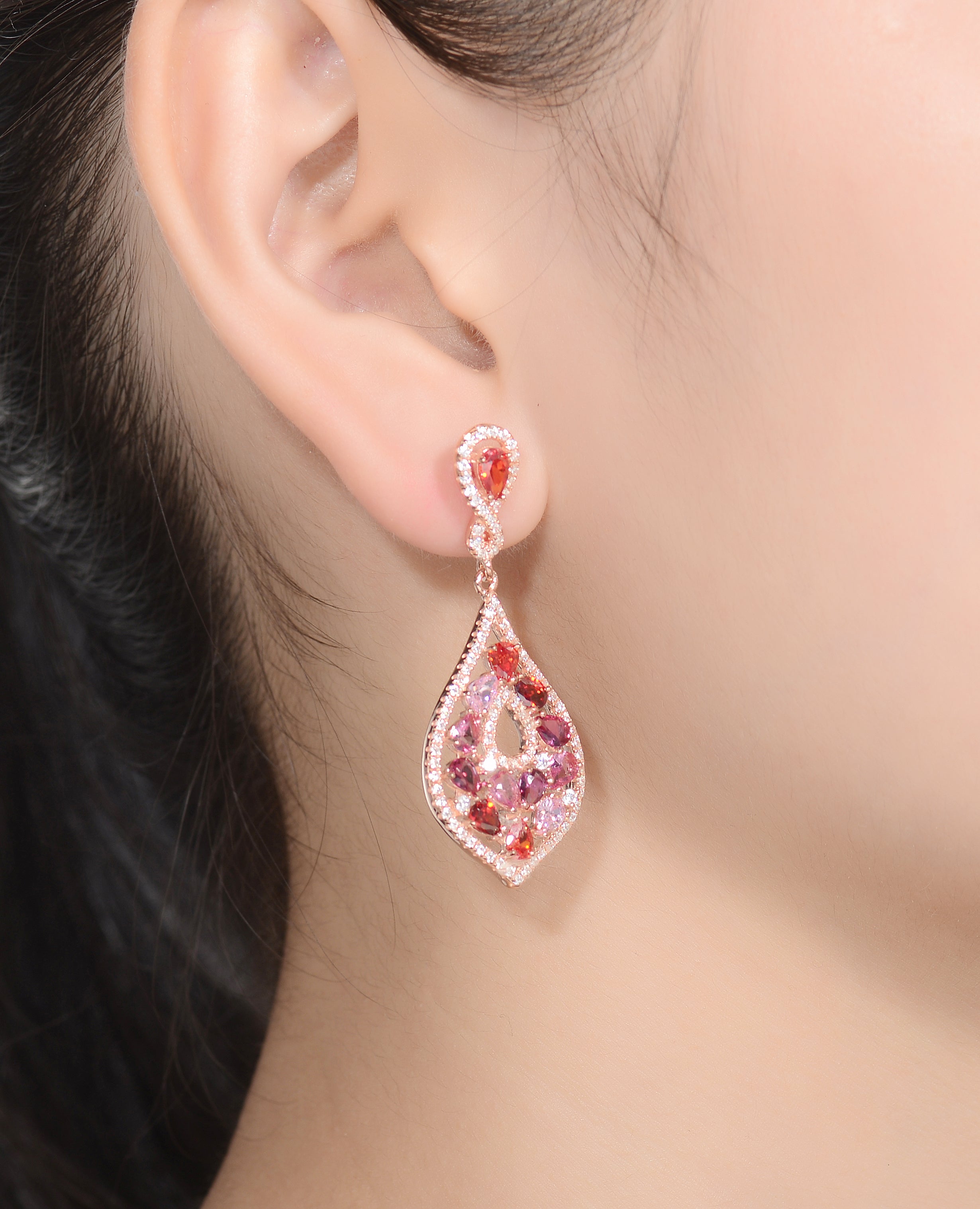 Caroline Zirconia Accent Dangle Earrings GENEVIVE
