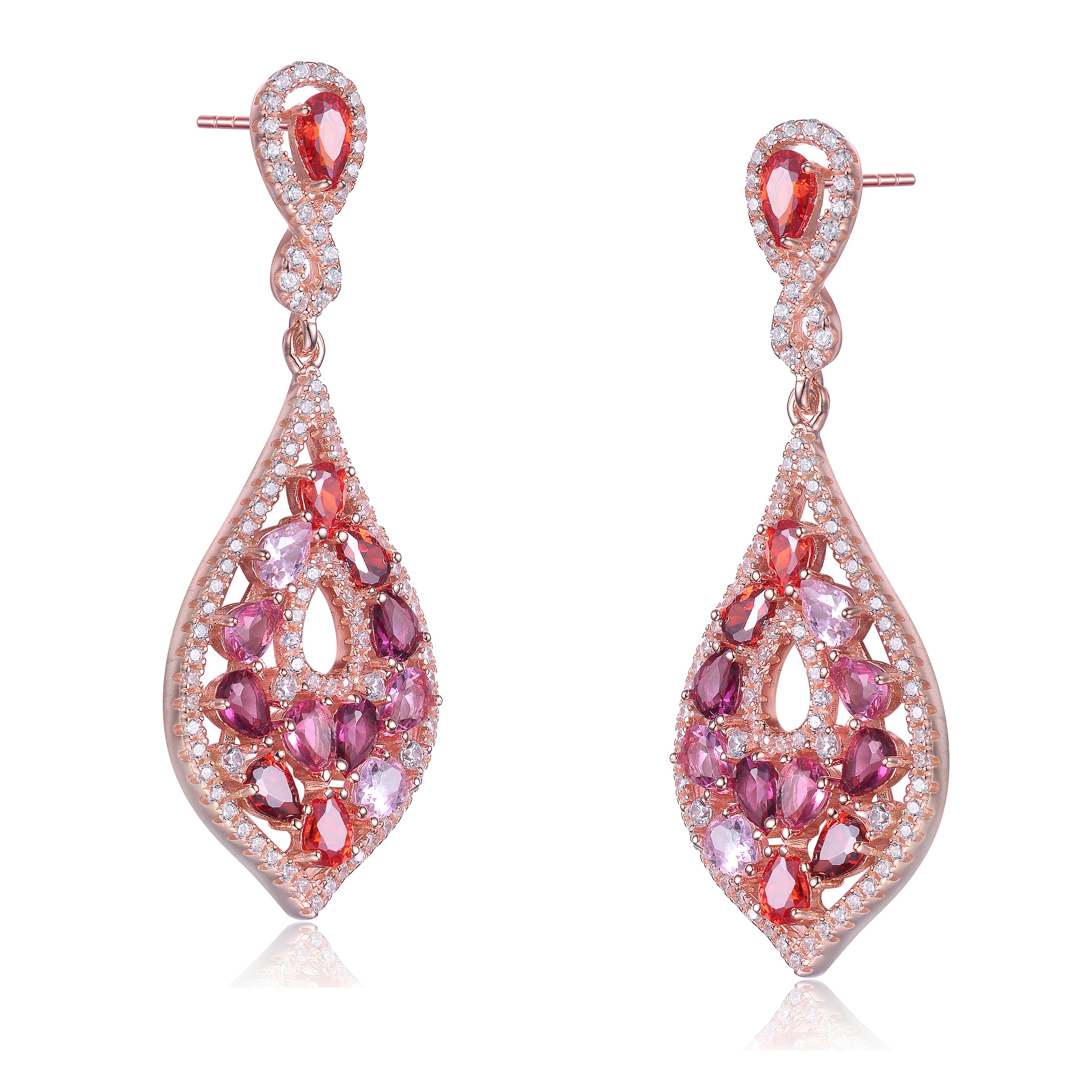 Caroline Zirconia Accent Dangle Earrings GENEVIVE