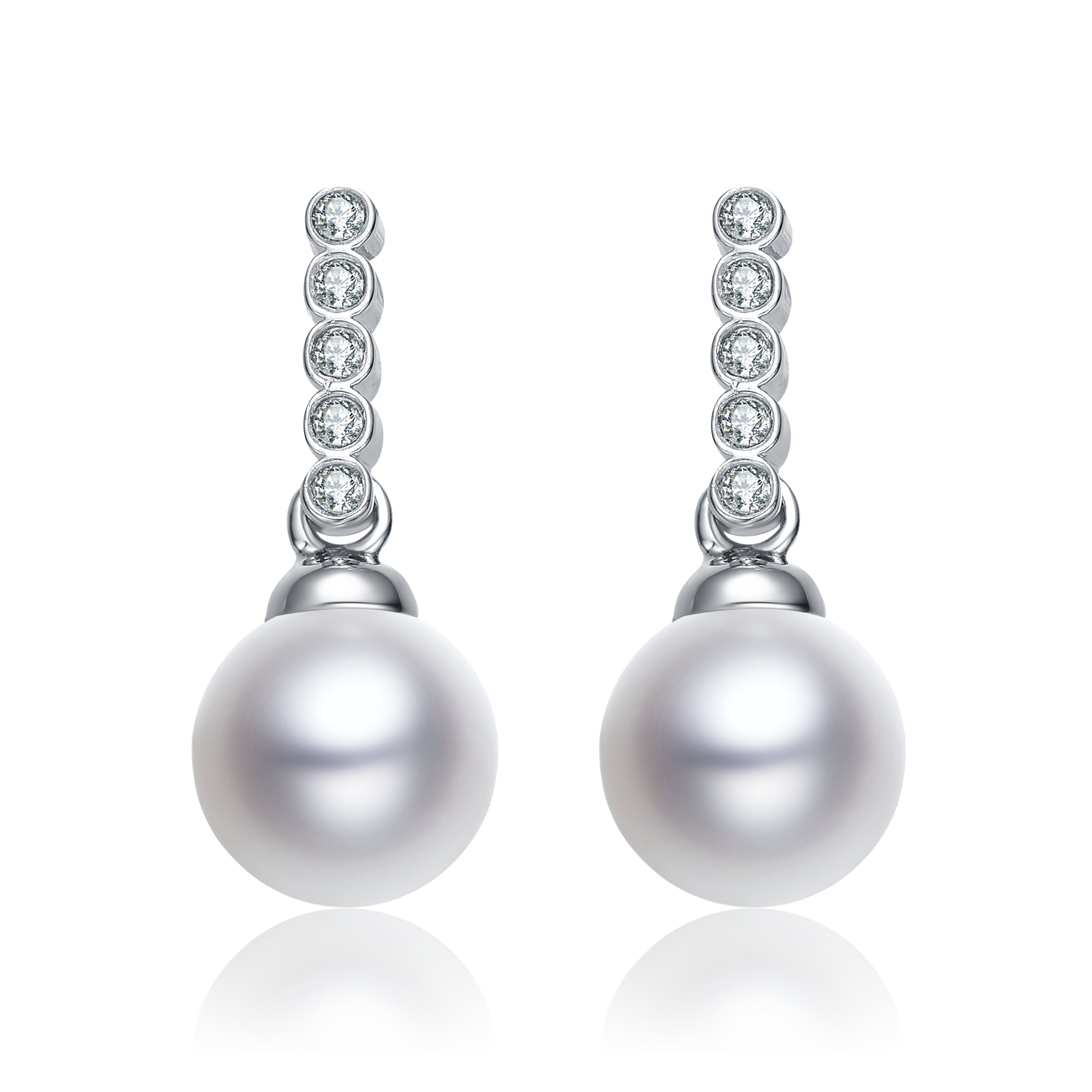 Delphine Pearl Round Drop Limited Edition Earrings GENEVIVE