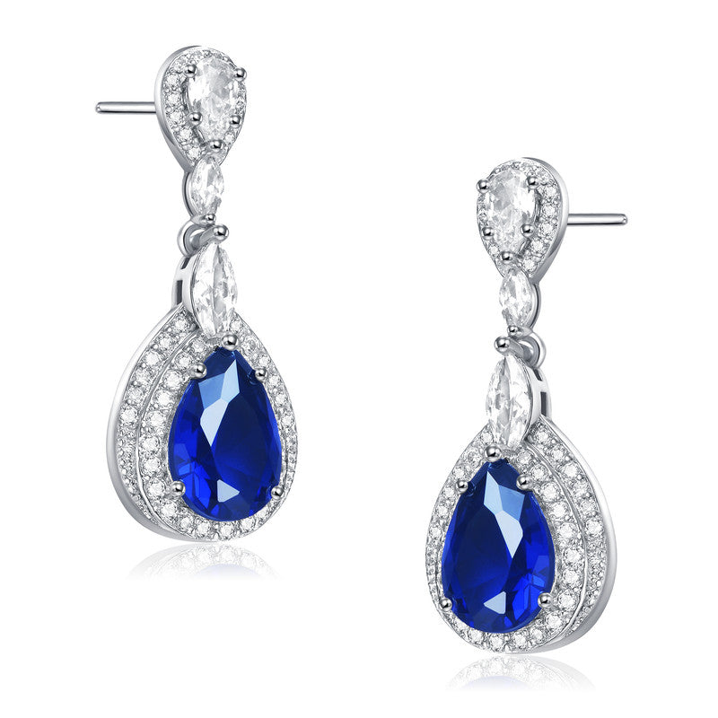 Constance Teardrop Link Earrings GENEVIVE