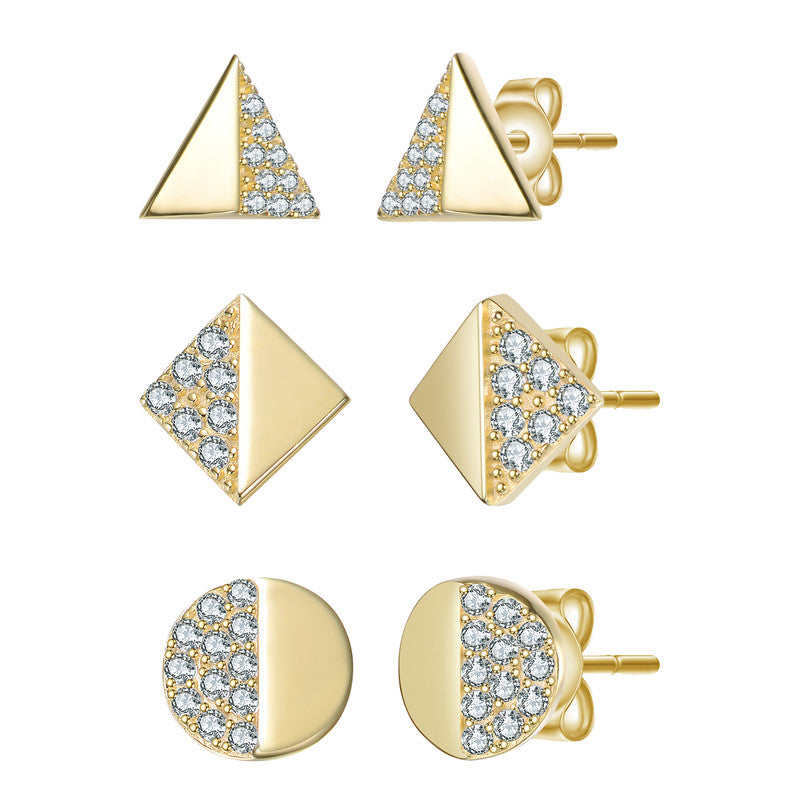 Sienna Geometric CZ Stud Set GENEVIVE