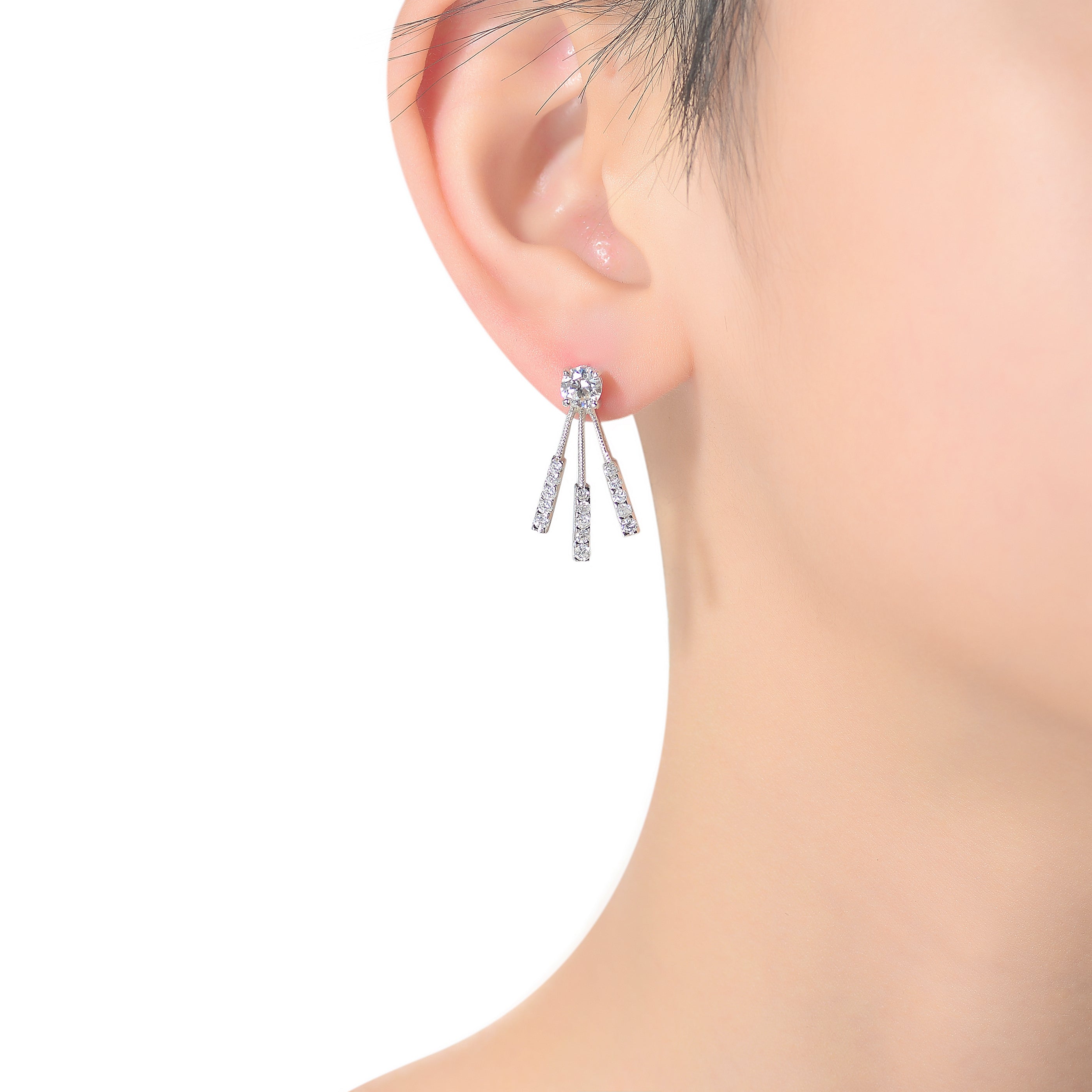 Marie Triple Drop Last Pair Earrings GENEVIVE