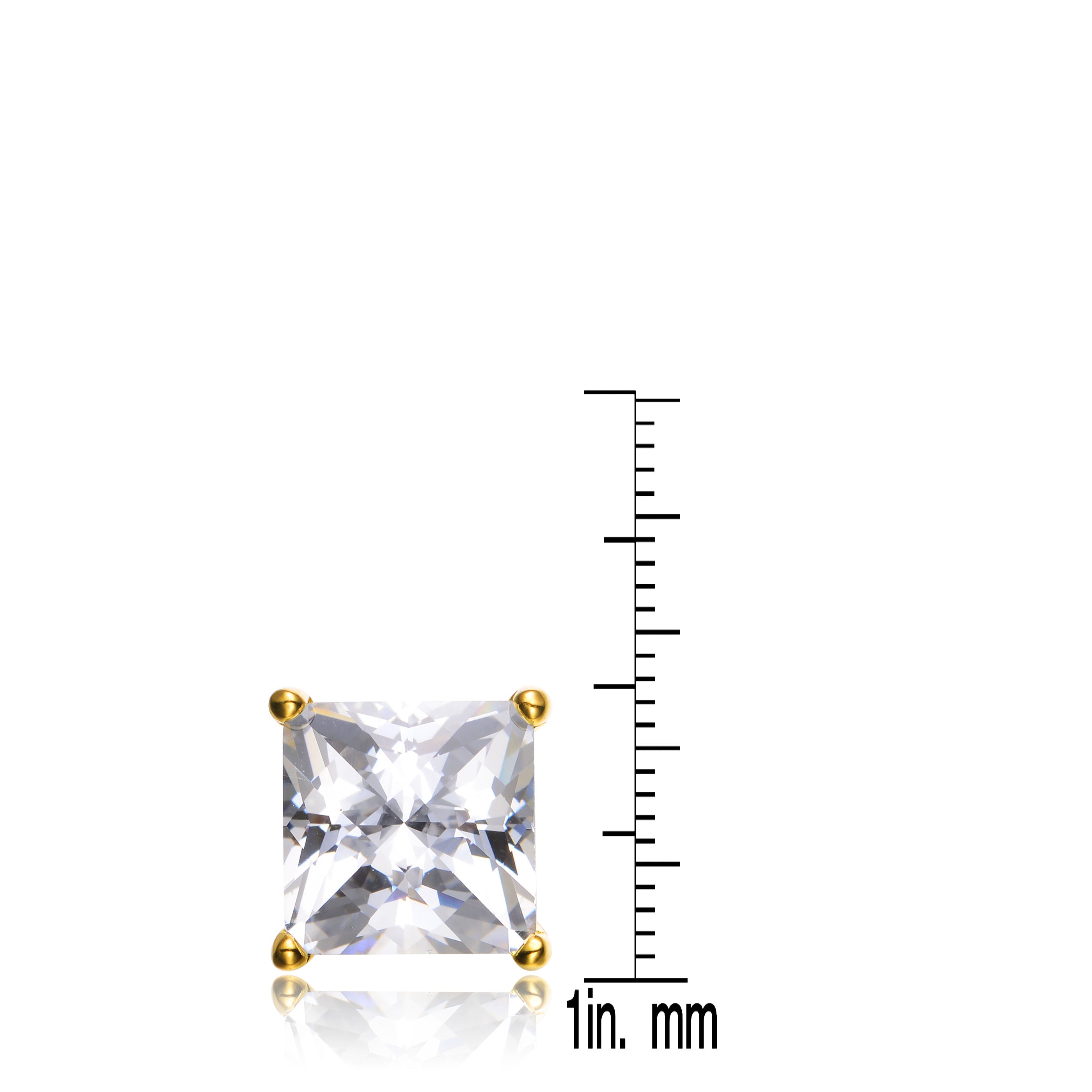Renée Cubic Square Earrings GENEVIVE