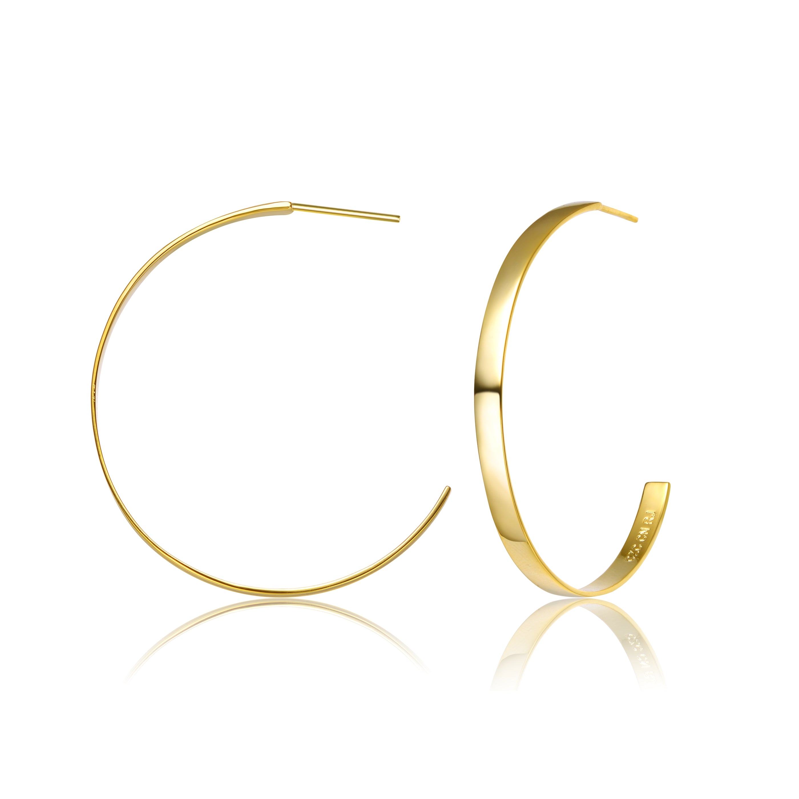 Cléo Sophisticated Couture Open Hoop Earrings GENEVIVE