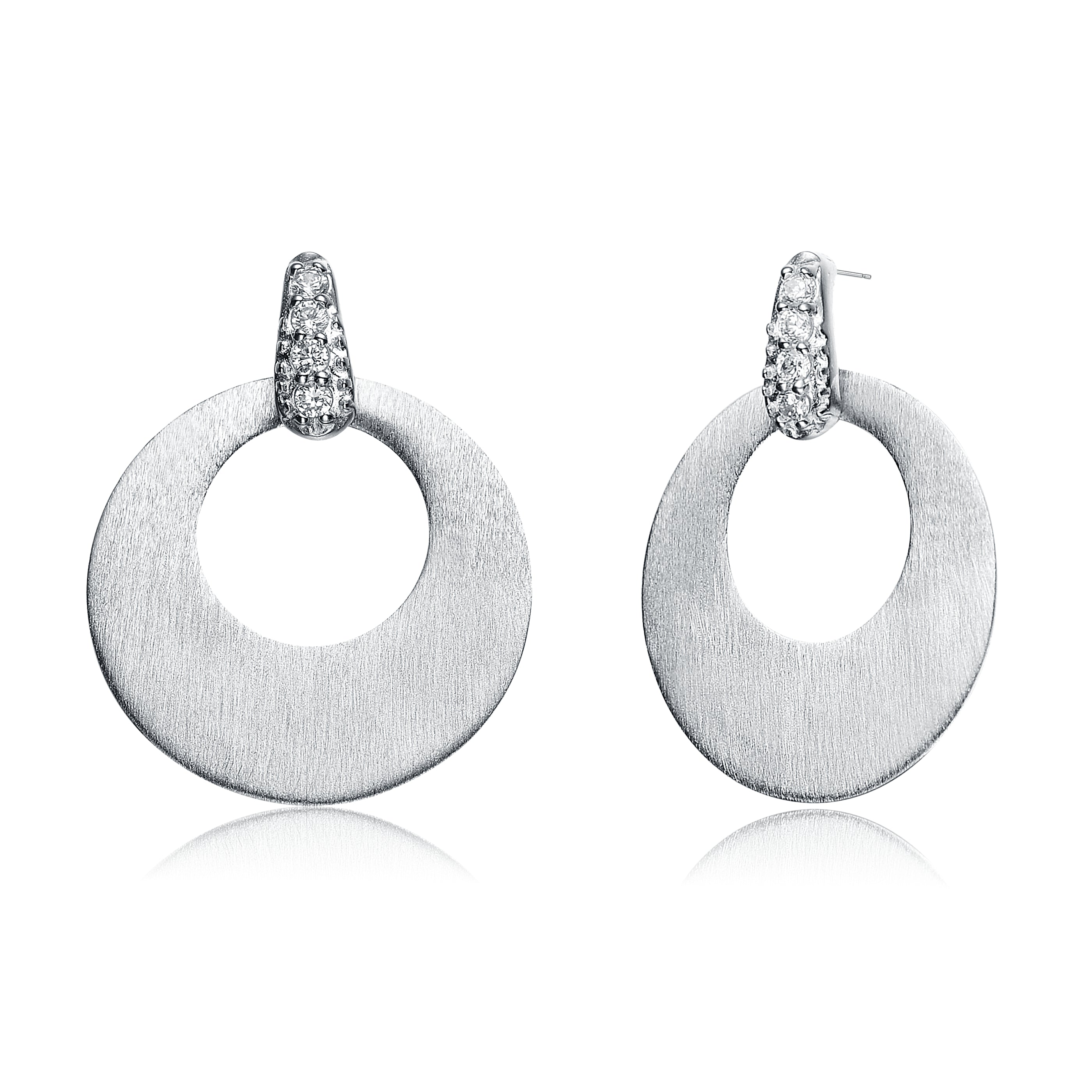Justine Circle Drop Earrings GENEVIVE