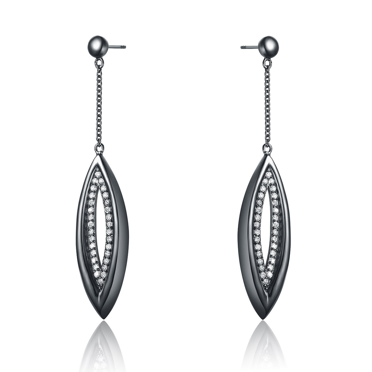 Marguerite V-Shape Dangling Earrings GENEVIVE