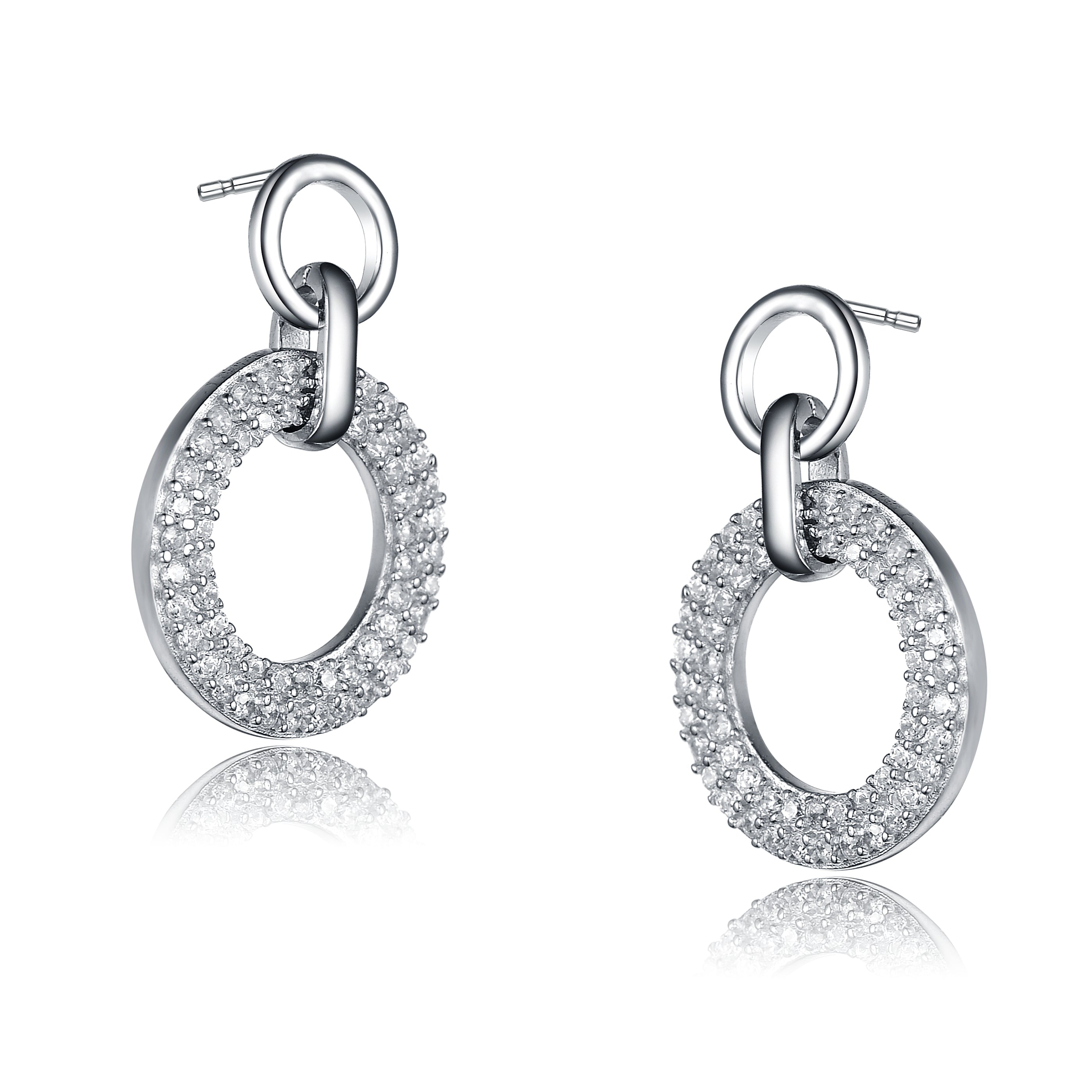 Triomphe Circle Drop Earrings GENEVIVE