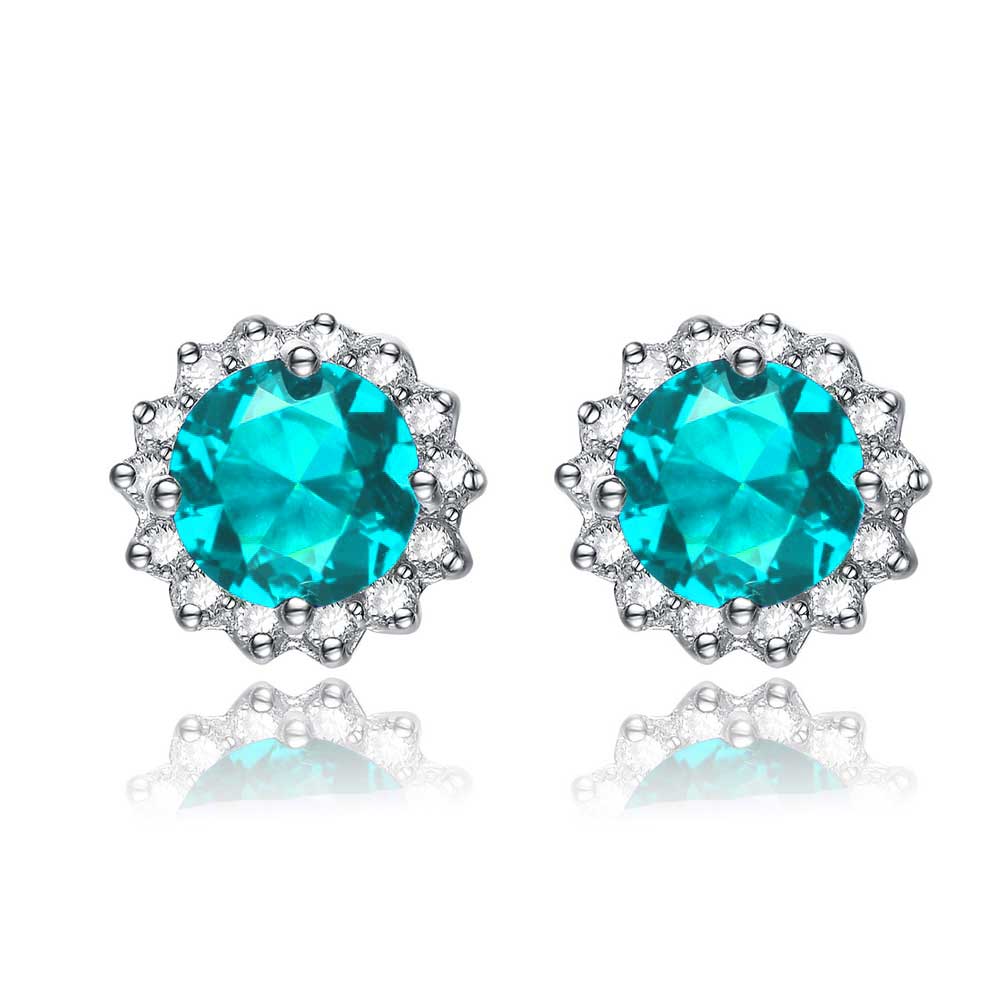 Valerie Solitaire Button Stud Classic Earrings GENEVIVE