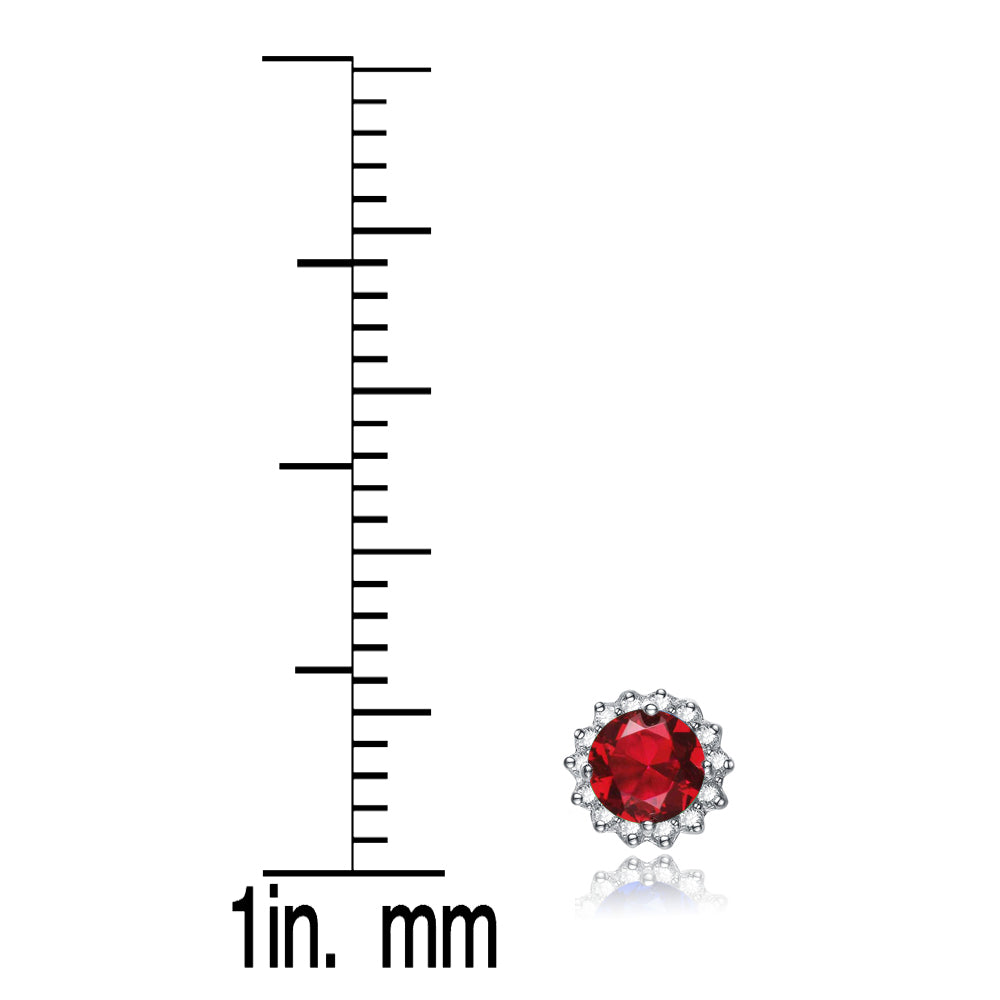Valerie Solitaire Button Stud Classic Earrings GENEVIVE