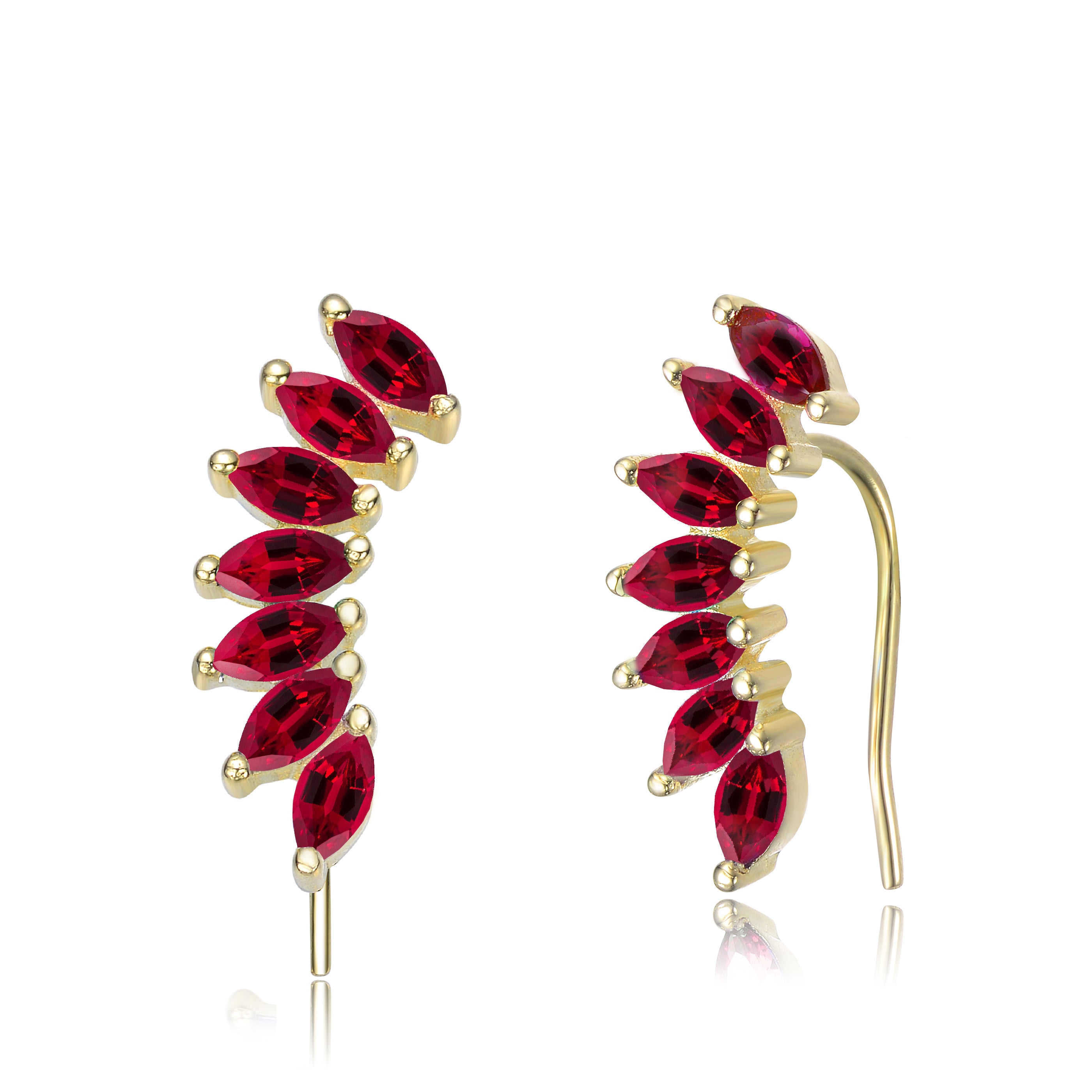 Arc-en-Ciel Rainbow cuff earrings GENEVIVE
