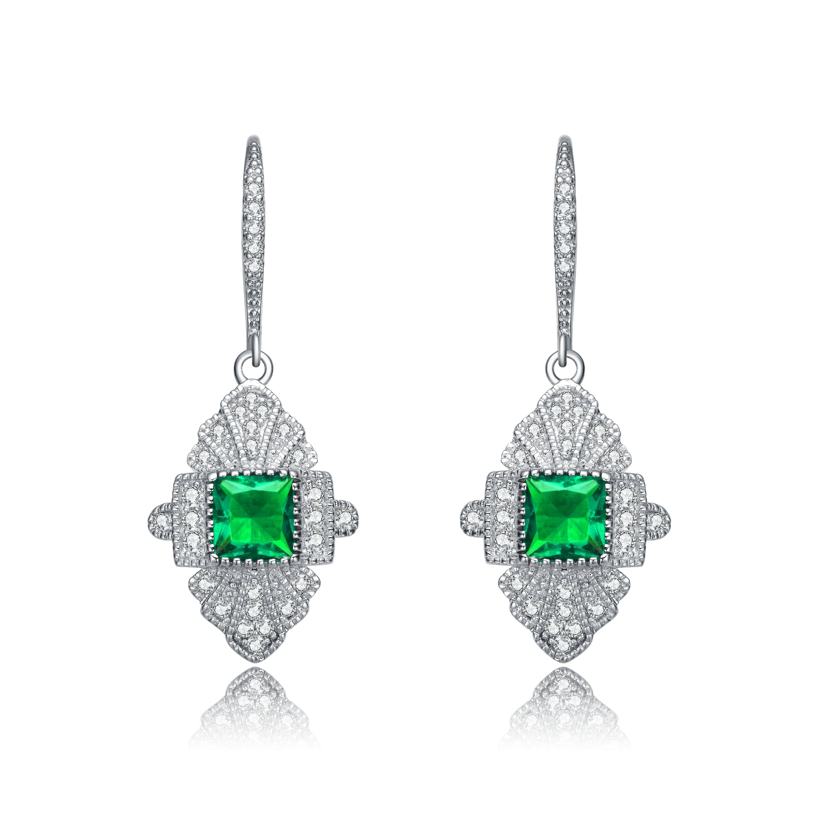 La Scène Pave Drop Earrings GENEVIVE