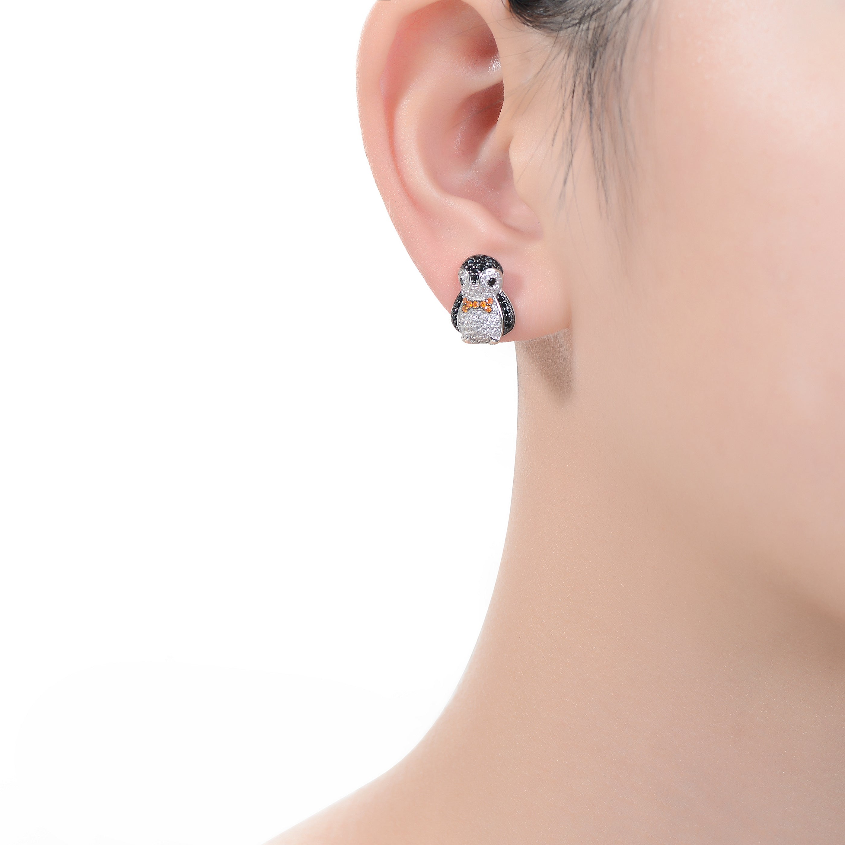 Noelle Penguin Stud Earrings Genevive