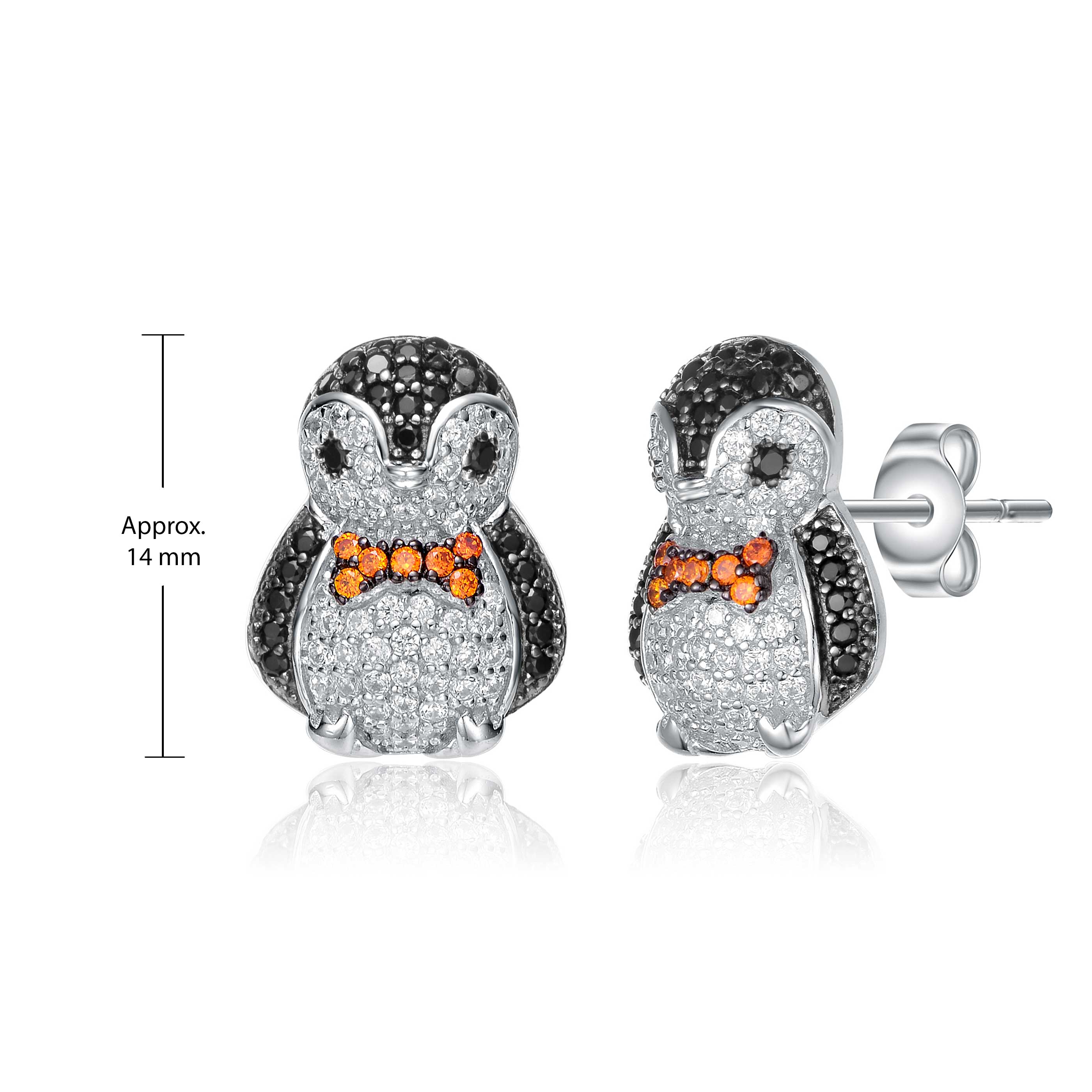 Noelle Penguin Stud Earrings Genevive