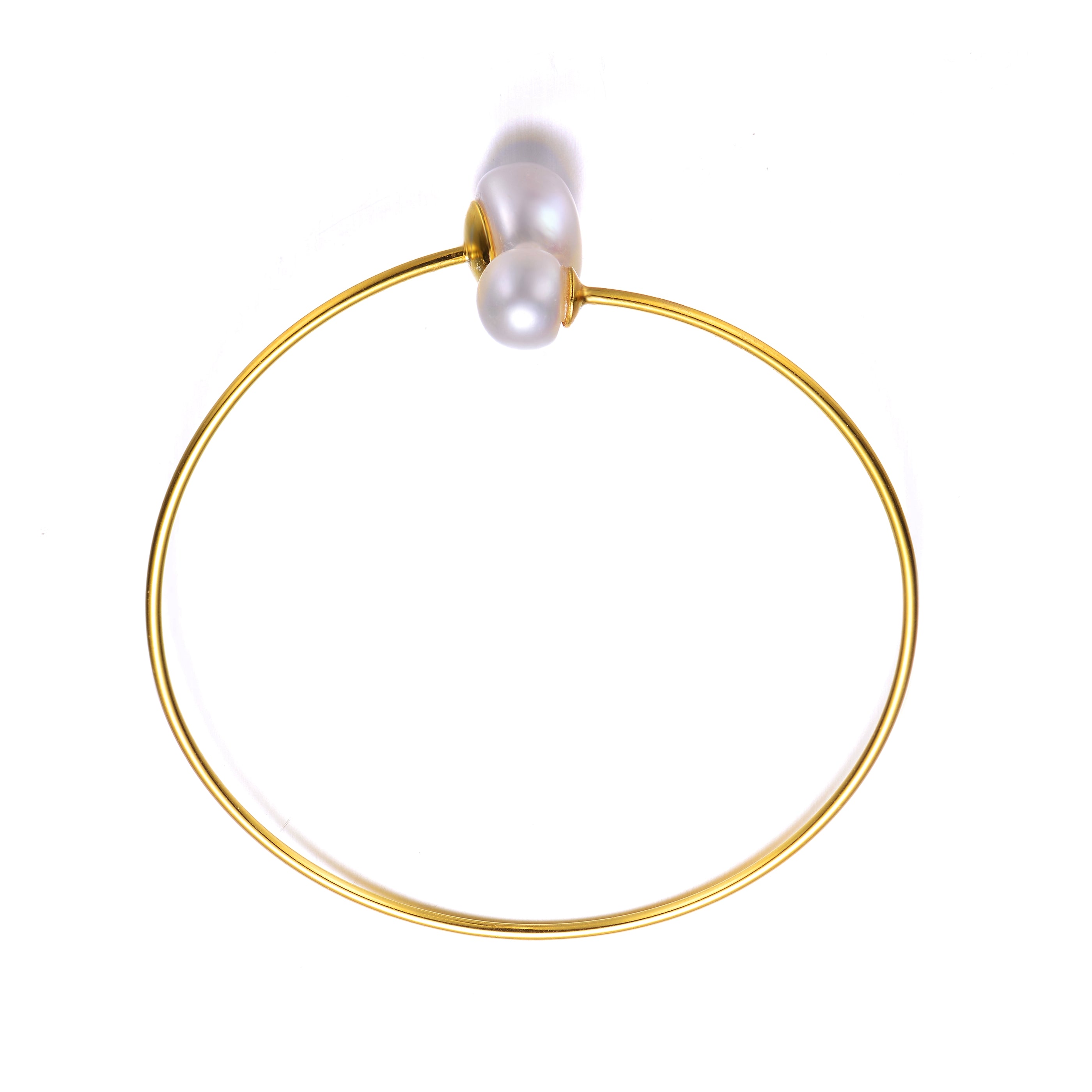 Brigitte Pearl Bangle Bracelet GENEVIVE