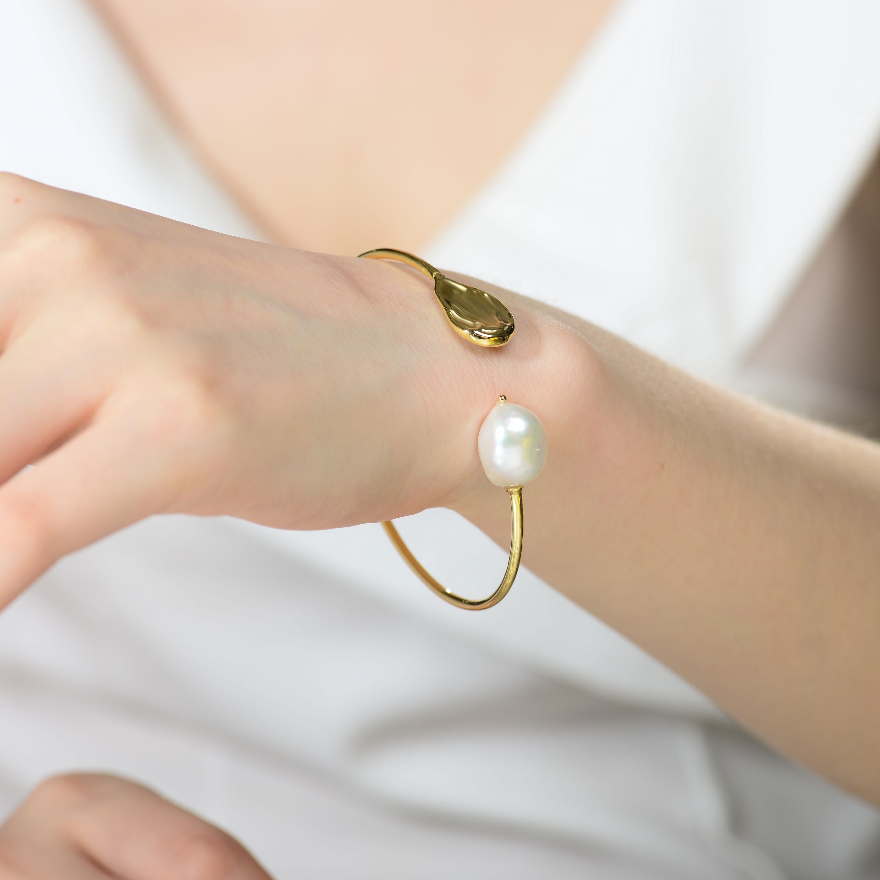 Brigitte Freshwater Pearl Cuff Limited Edition Bracelet GENEVIVE