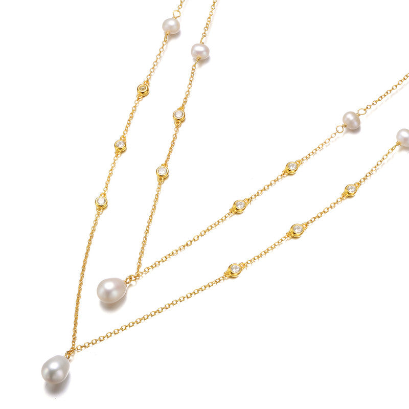 Marceline Statement Pearl Necklace GENEVIVE