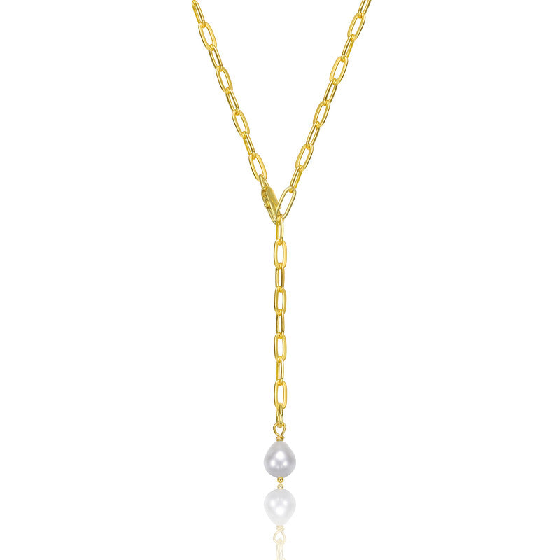 Brigitte Pearl Couture Y-Style Necklace GENEVIVE