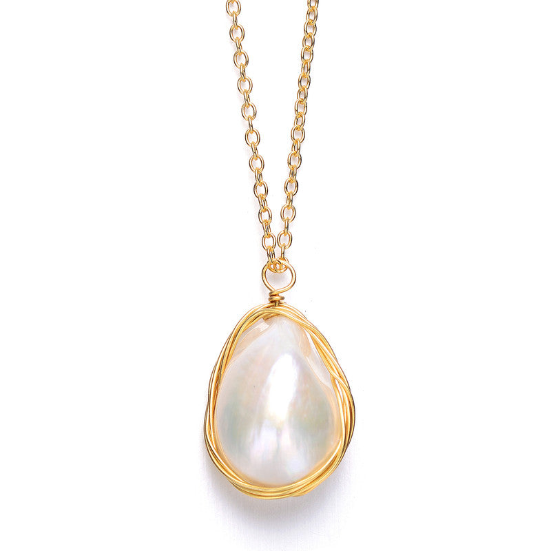 Brigitte Boho Teardrop Necklace GENEVIVE