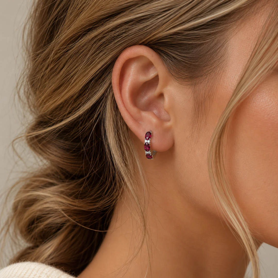 Mini Amande Dainty Hoop Earrings GENEVIVE