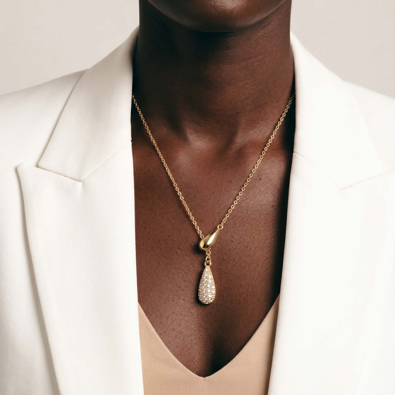 Natalie Teardrop Pendant Necklace GENEVIVE