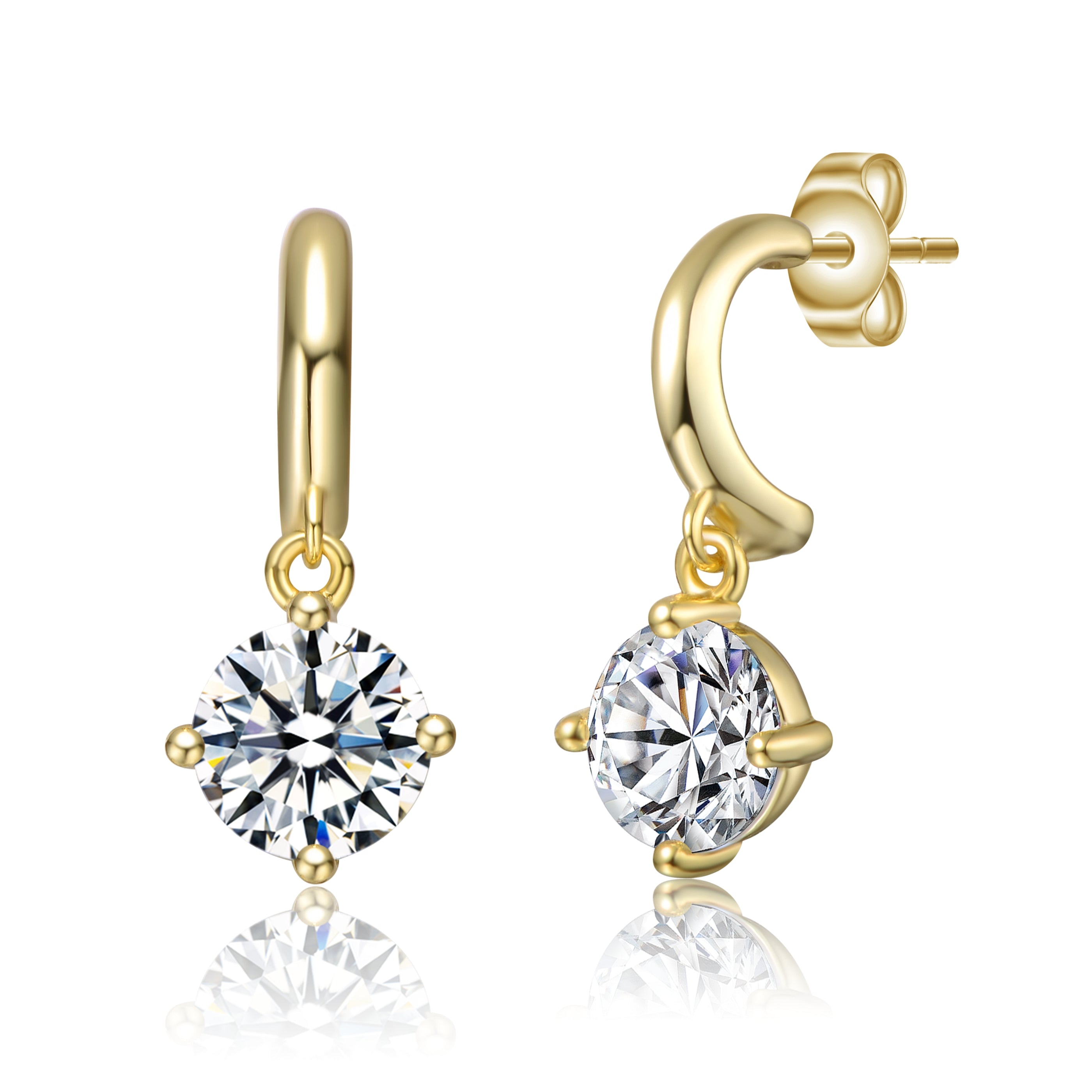 Isabelle C-Hoop Dangle Earrings GENEVIVE